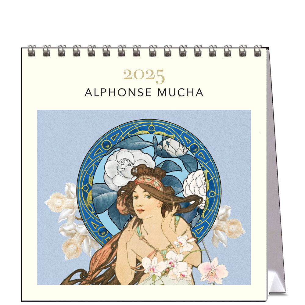 2025 Alphonse Mucha - Desk Easel Calendar