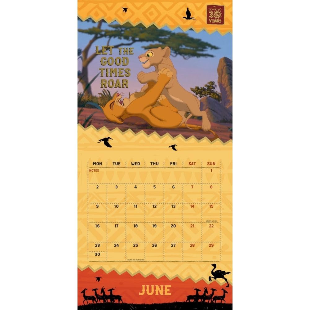 2025 Lion King - Square Wall Calendar