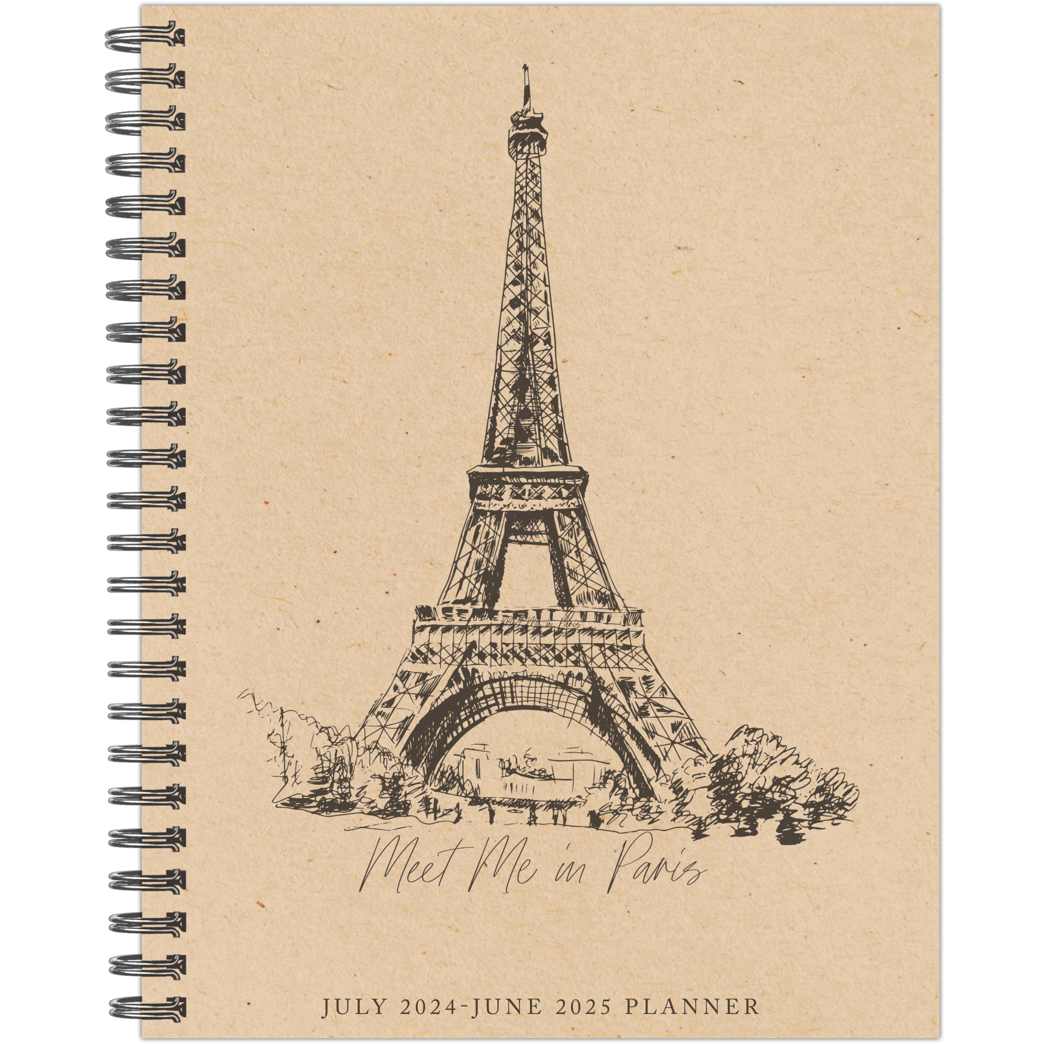 July 2024 - June 2025 Paris - Large Weekly & Monthly Academic Year Diary/Planner