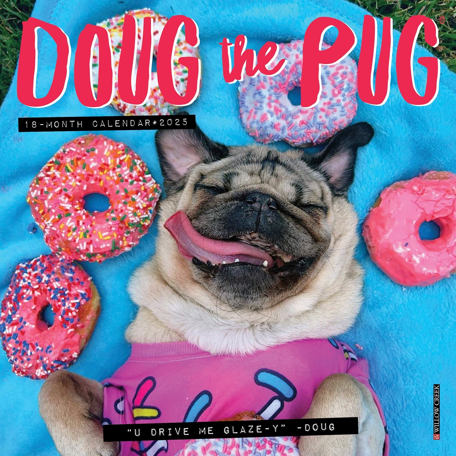 2025 Doug the Pug - Mini Wall Calendar (US Only)