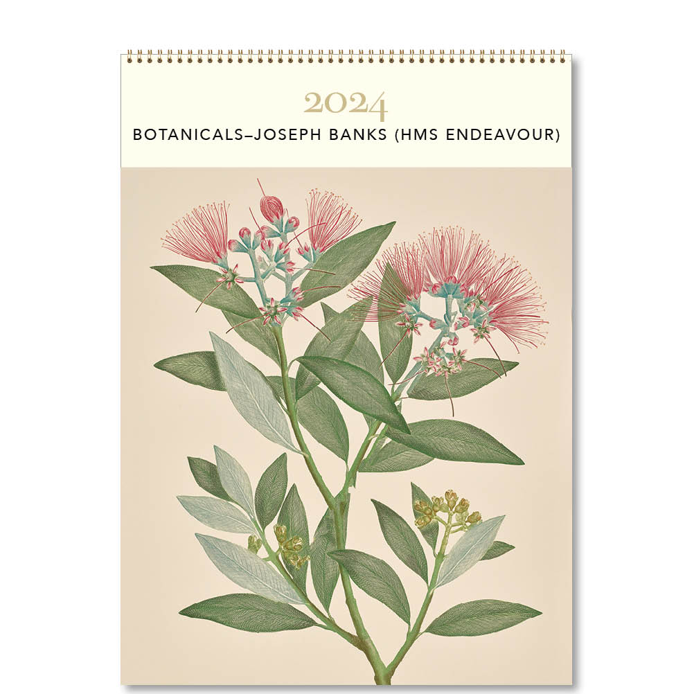 2024 Botanicals - Joseph Banks (HMS Endeavour) - Deluxe Wall Calendar