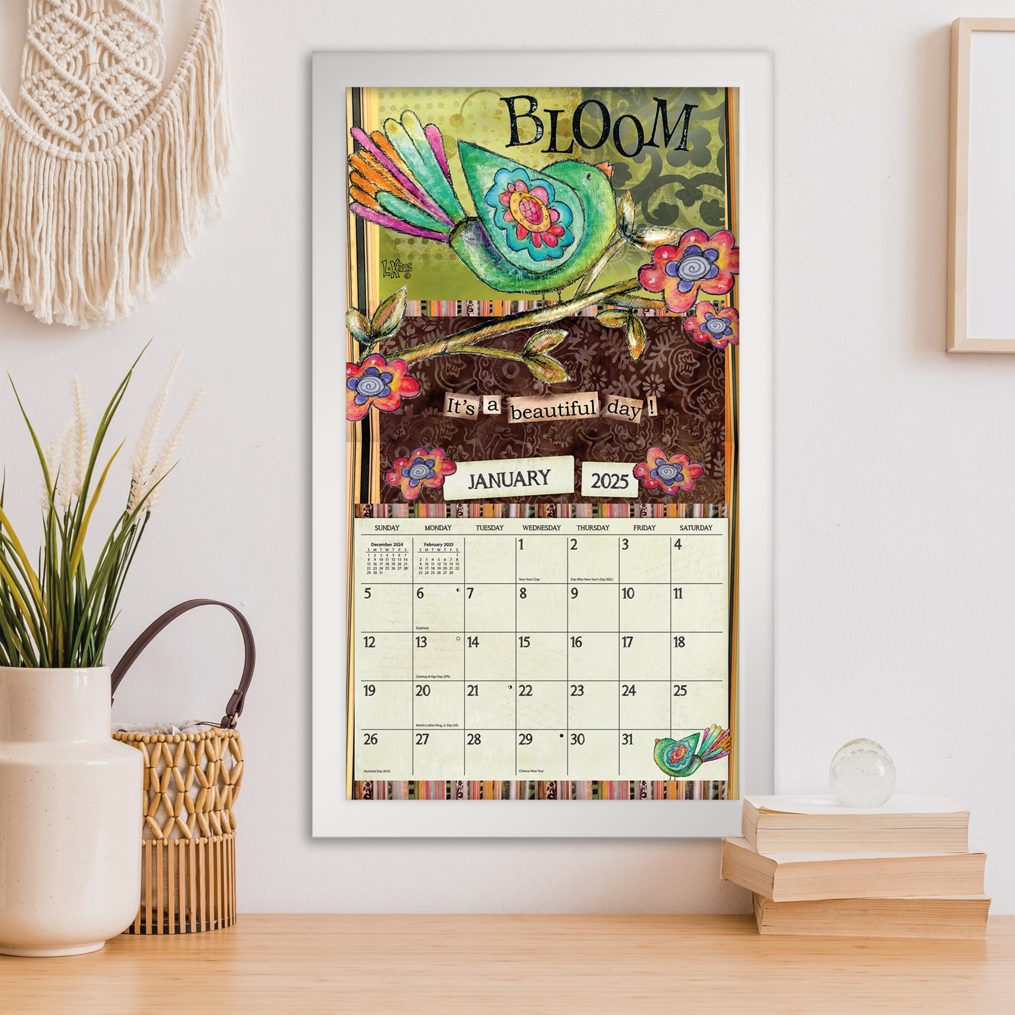 2025 LANG Color My World By Lisa Kaus - Deluxe Wall Calendar