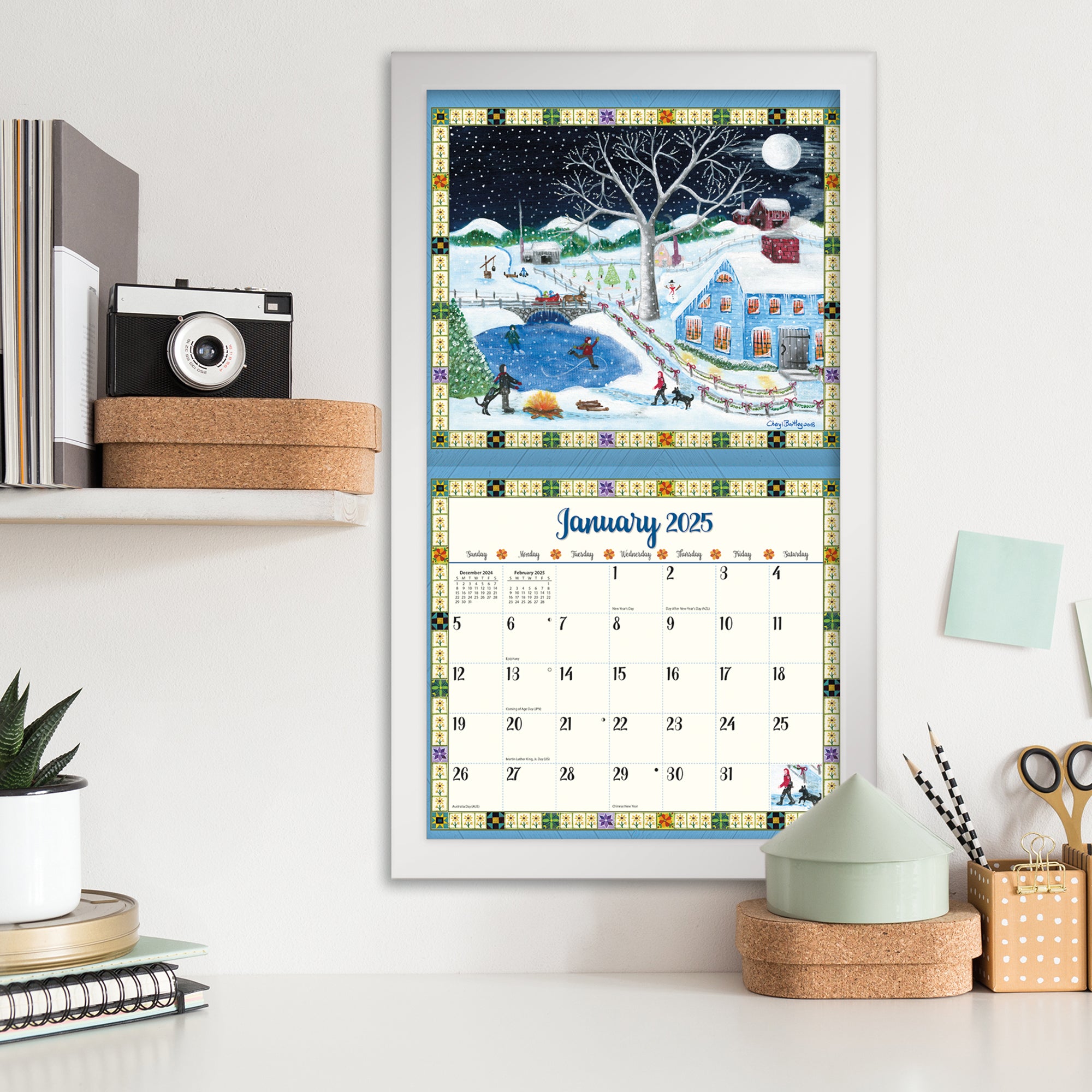 2025 LANG Country Sampler By Cheryl Bartley - Deluxe Wall Calendar