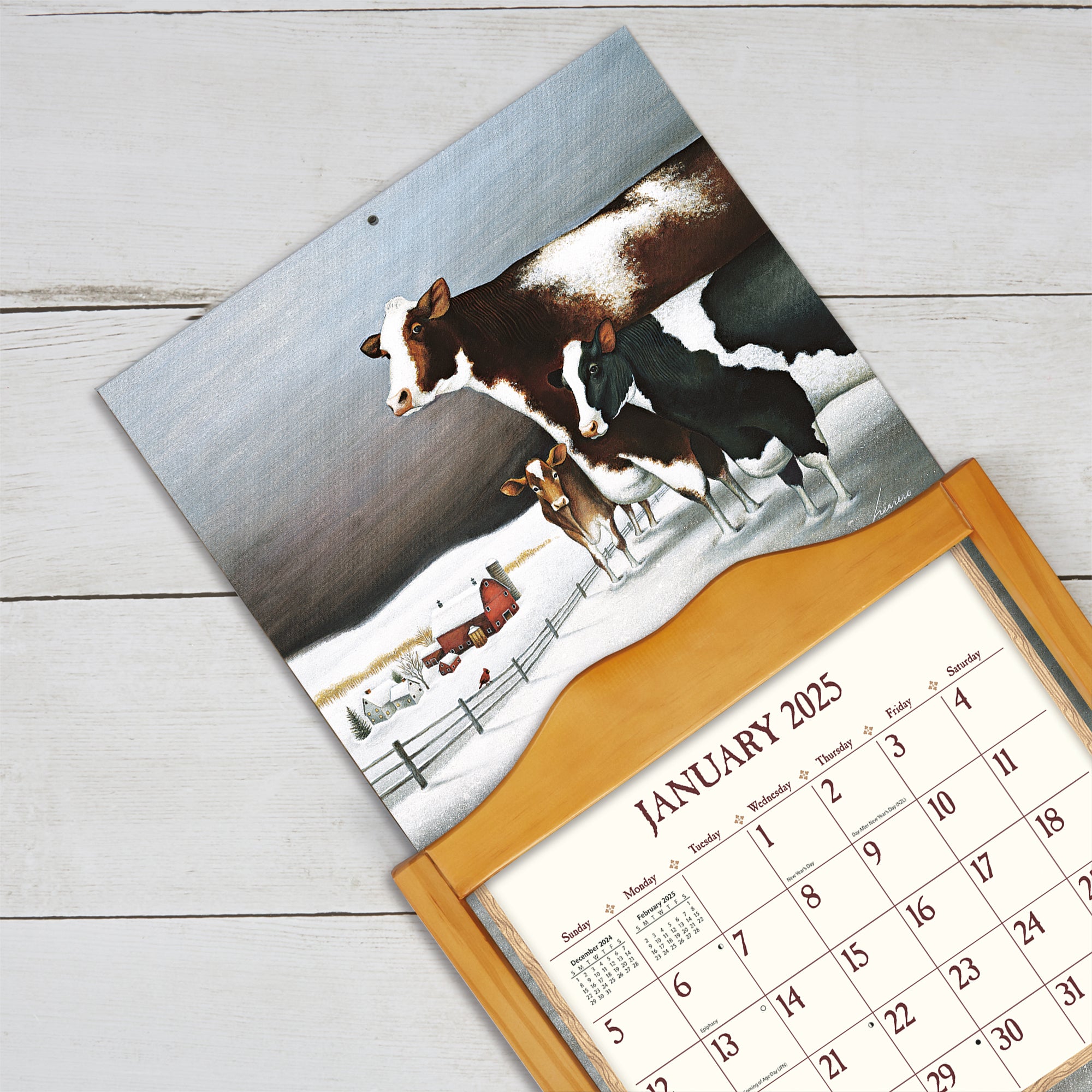 2025 LANG Cows Cows Cows By Lowell Herrero - Deluxe Wall Calendar