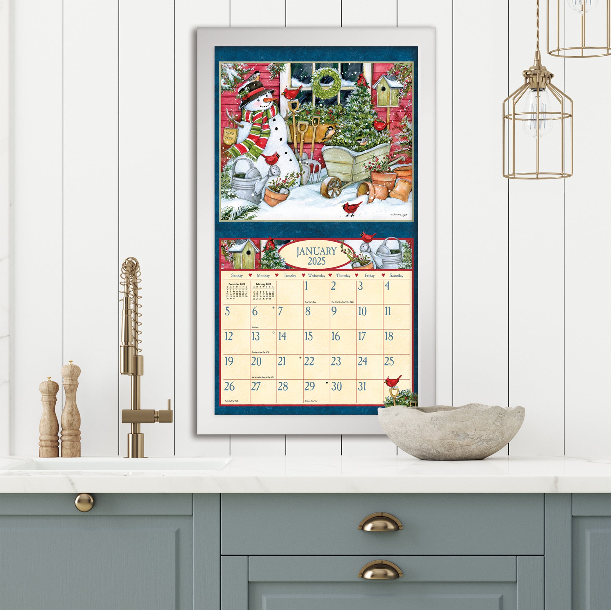 2025 LANG Heart & Home By Susan Winget - Deluxe Wall Calendar