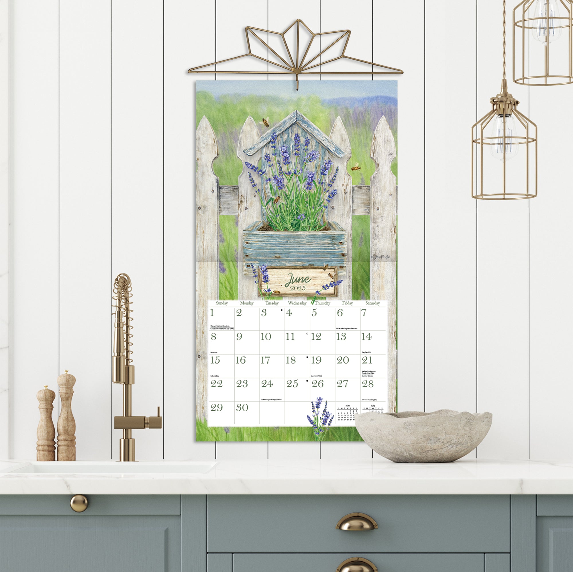 2025 LANG Herb Garden By Jane Shasky - Deluxe Wall Calendar