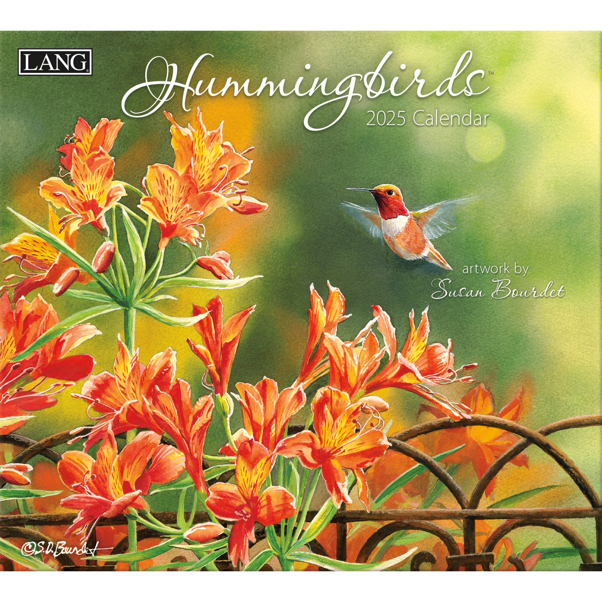 2025 LANG Hummingbirds By Susan Bourdet  - Deluxe Wall Calendar