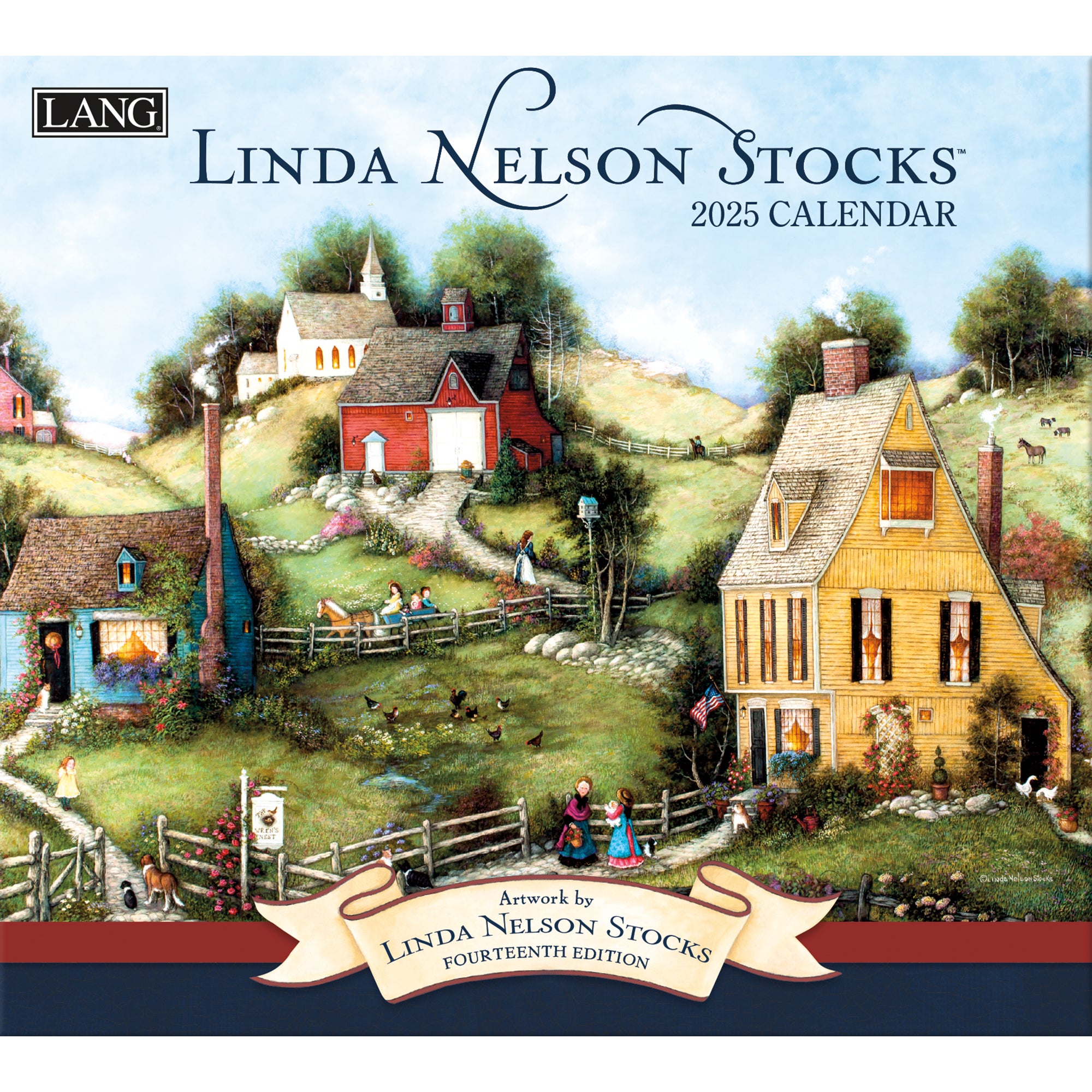2025 LANG Linda Nelson Stocks - Deluxe Wall Calendar