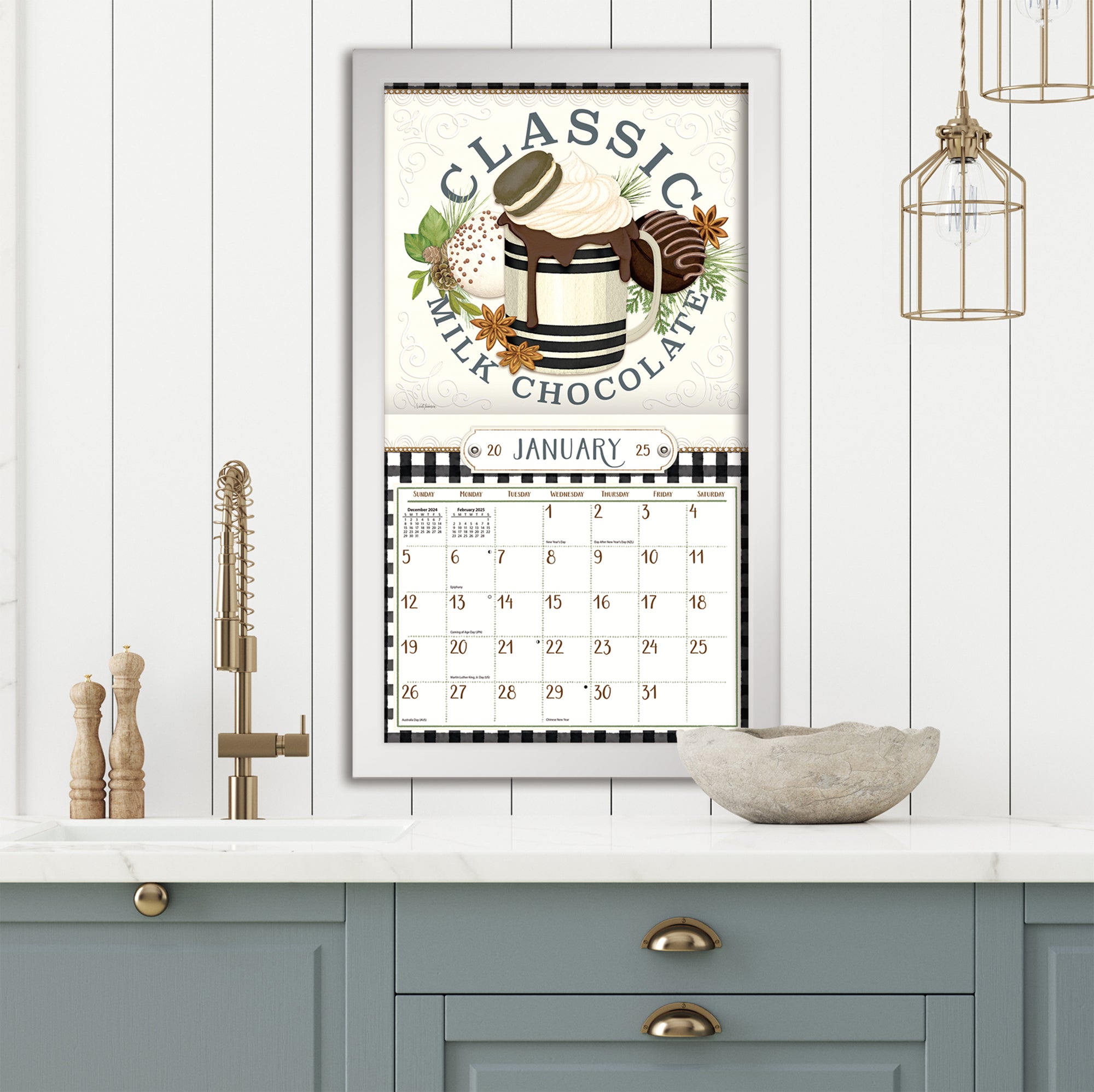 2025 LANG Love To Cook By Nicole Tamarin - Deluxe Wall Calendar