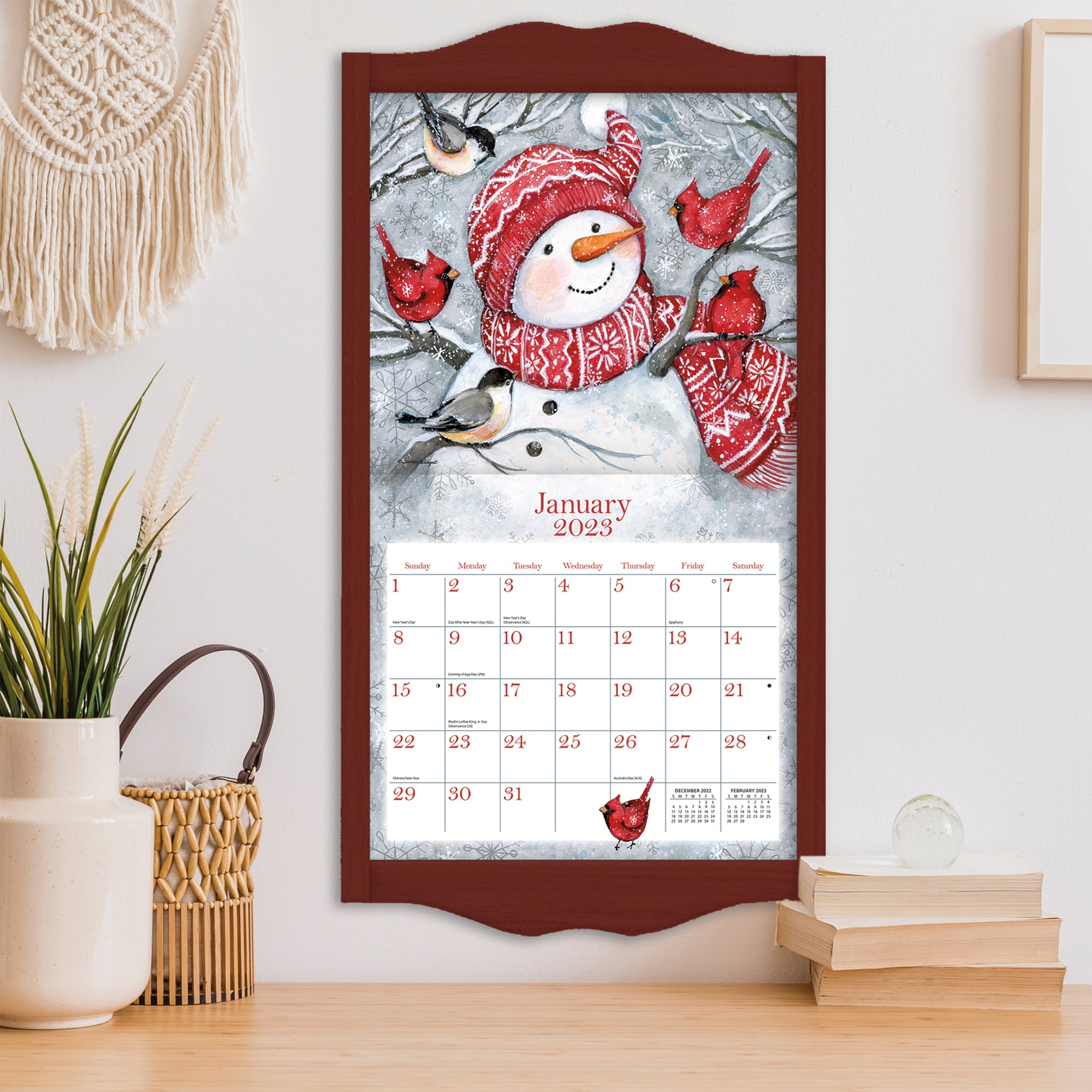 2025 LANG Sam Snowman - Deluxe Wall Calendar