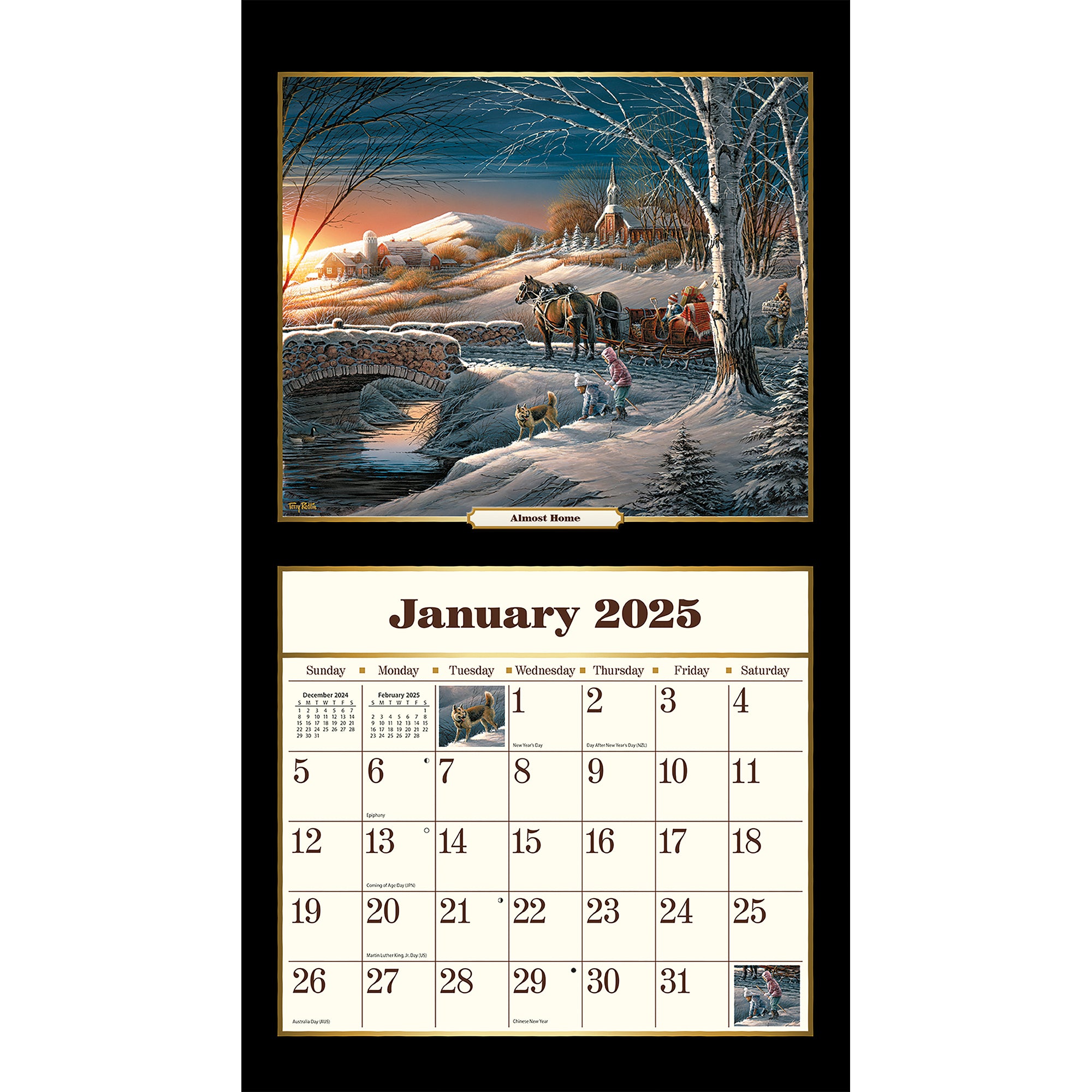 2025 LANG Terry Redlin - Deluxe Wall Calendar