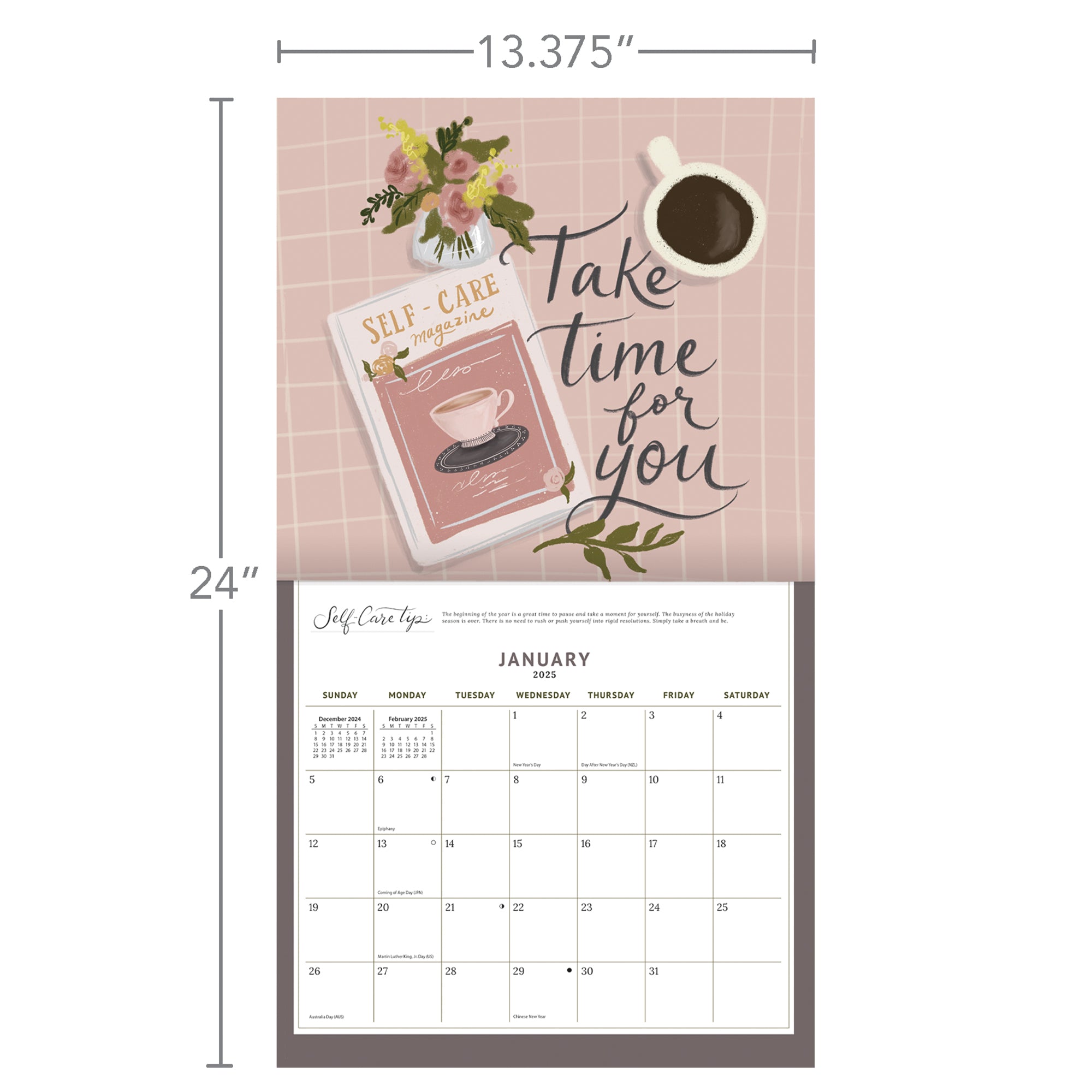 2025 LANG Be Gentle By Lily & Val - Deluxe Wall Calendar