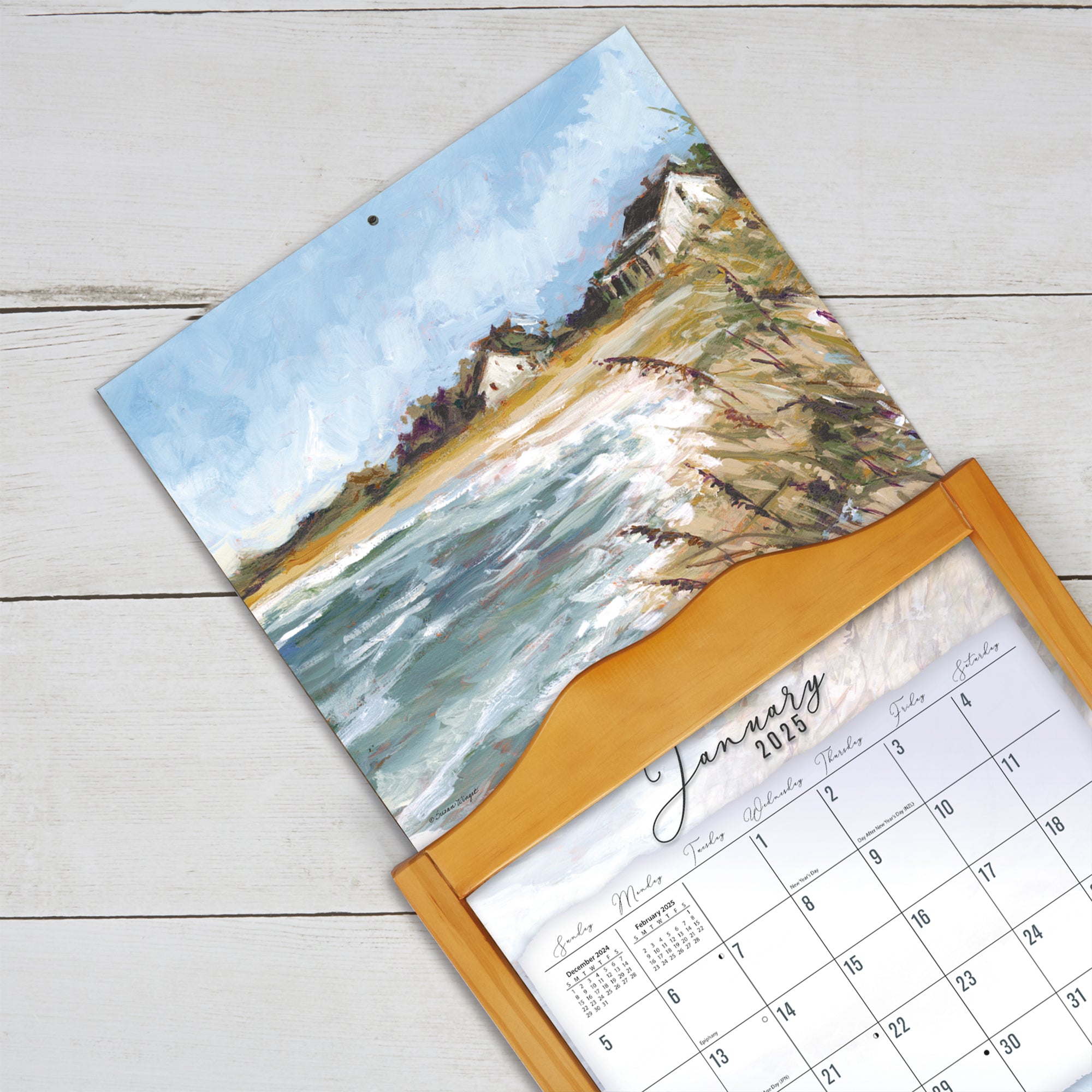 2025 LANG Coastal Shores By Susan Winget - Deluxe Wall Calendar