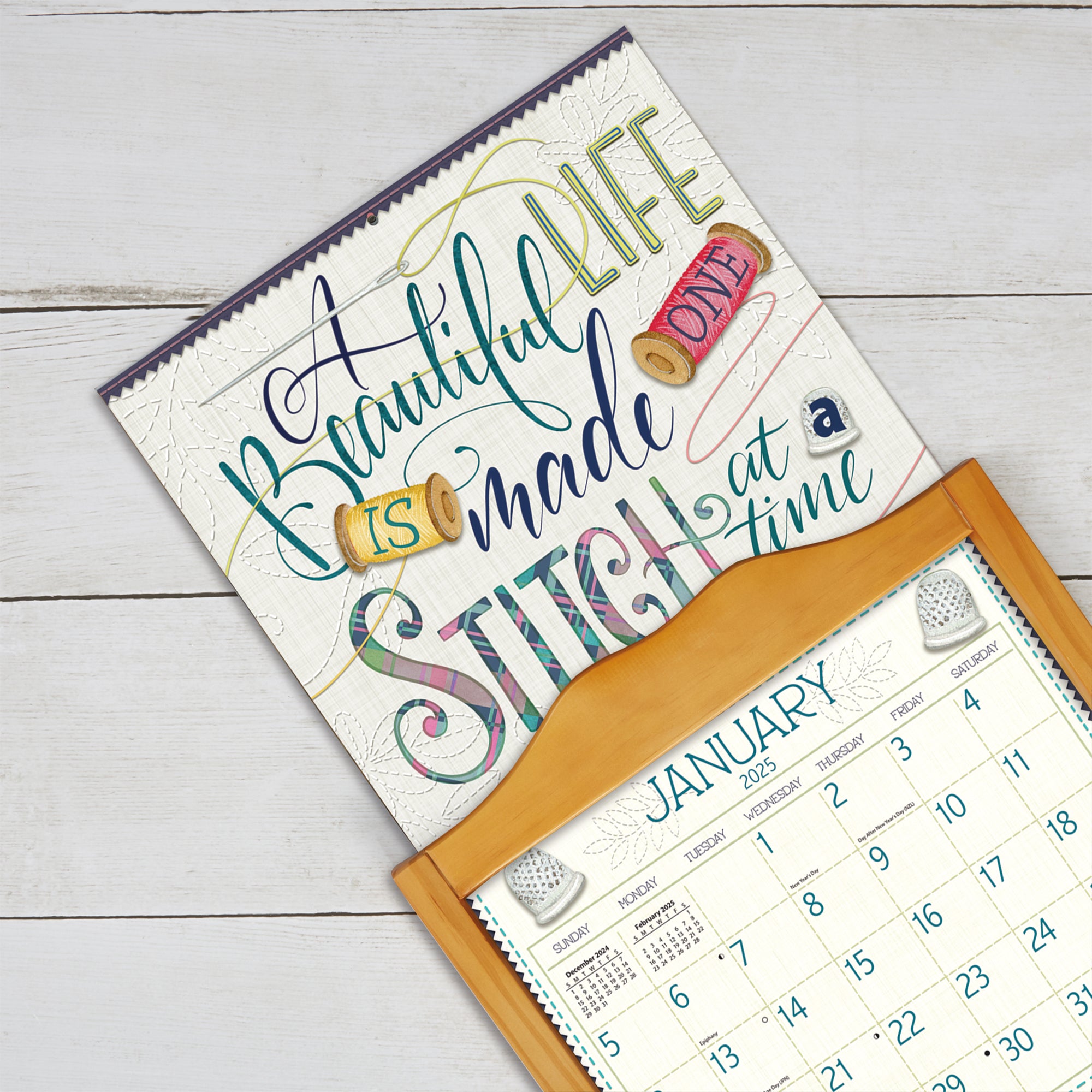 2025 LANG Handmade Happiness By Nicole Tamarin - Deluxe Wall Calendar