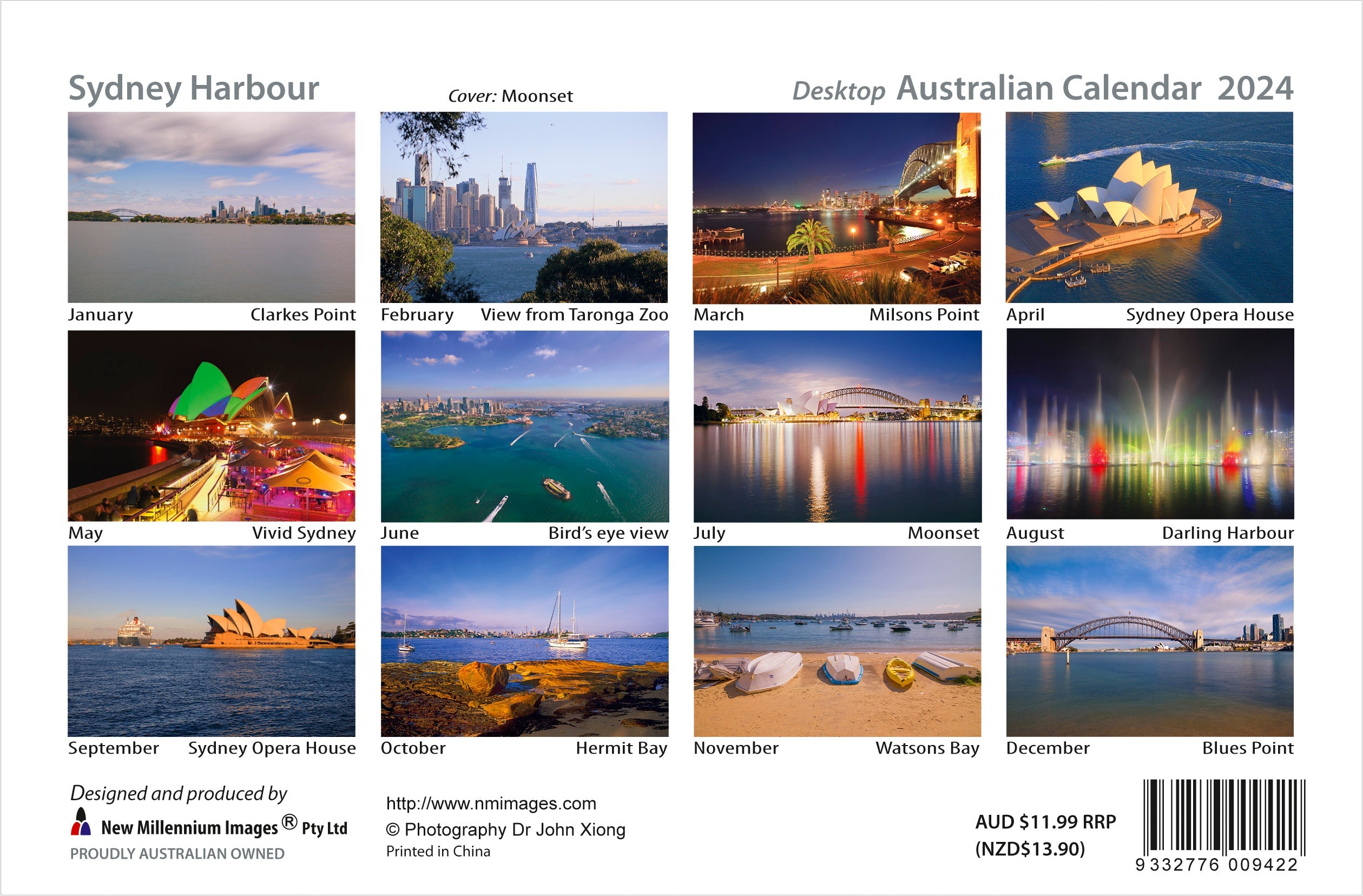 2024 Sydney Harbour - Desk Easel Calendar