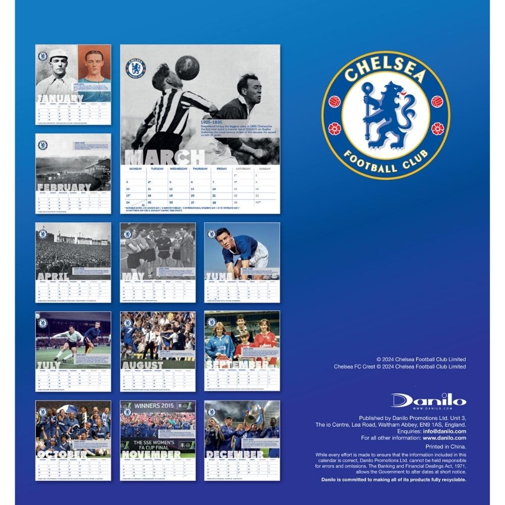 2025 Chelsea Fc - Desk Easel Calendar