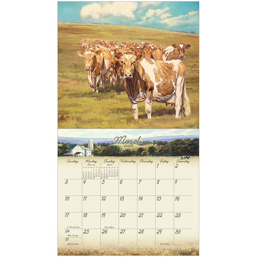 2024 Legacy Cow Calendar - Deluxe Wall Calendar