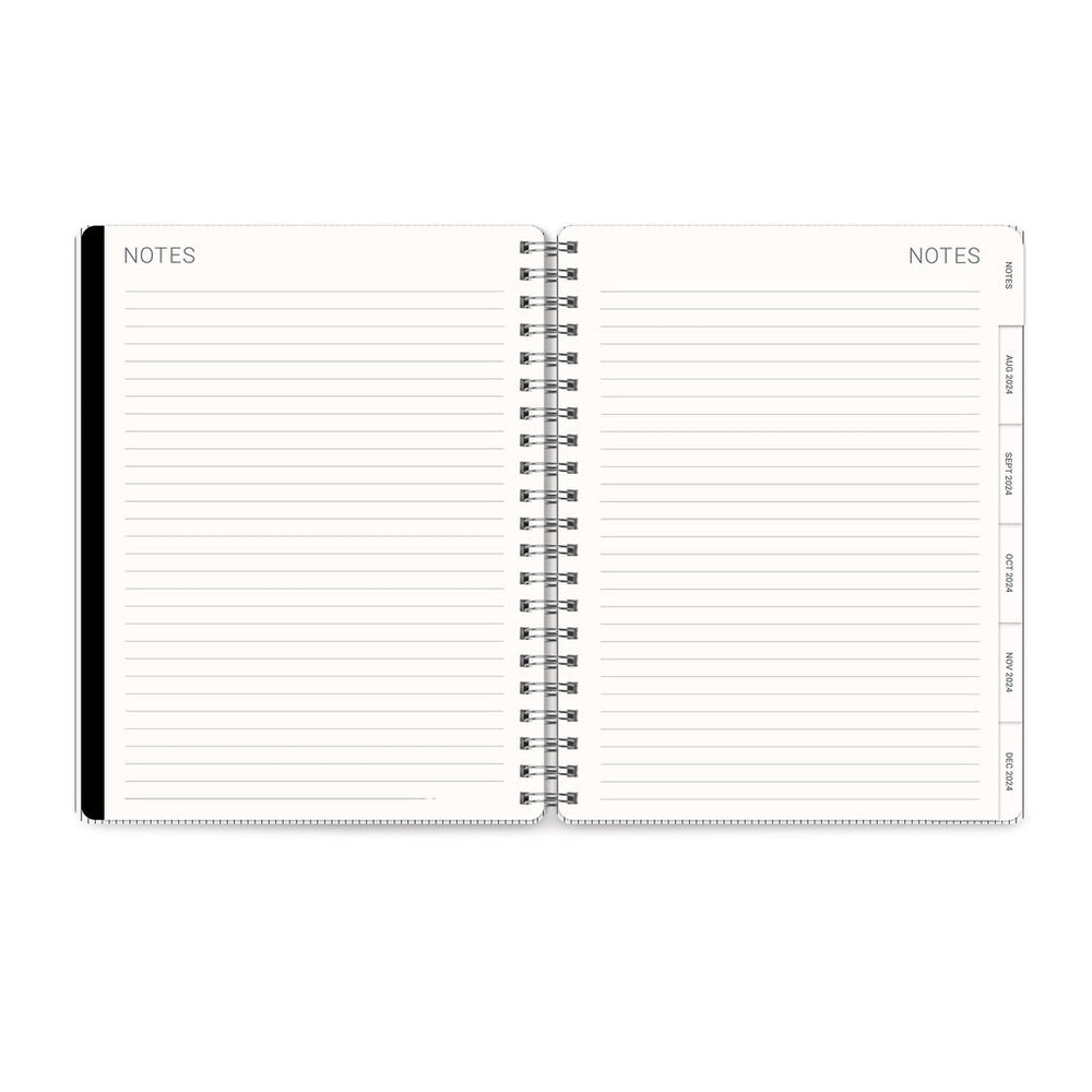 2025 Midnight Black - Baxter Weekly & Monthly Diary/Planner