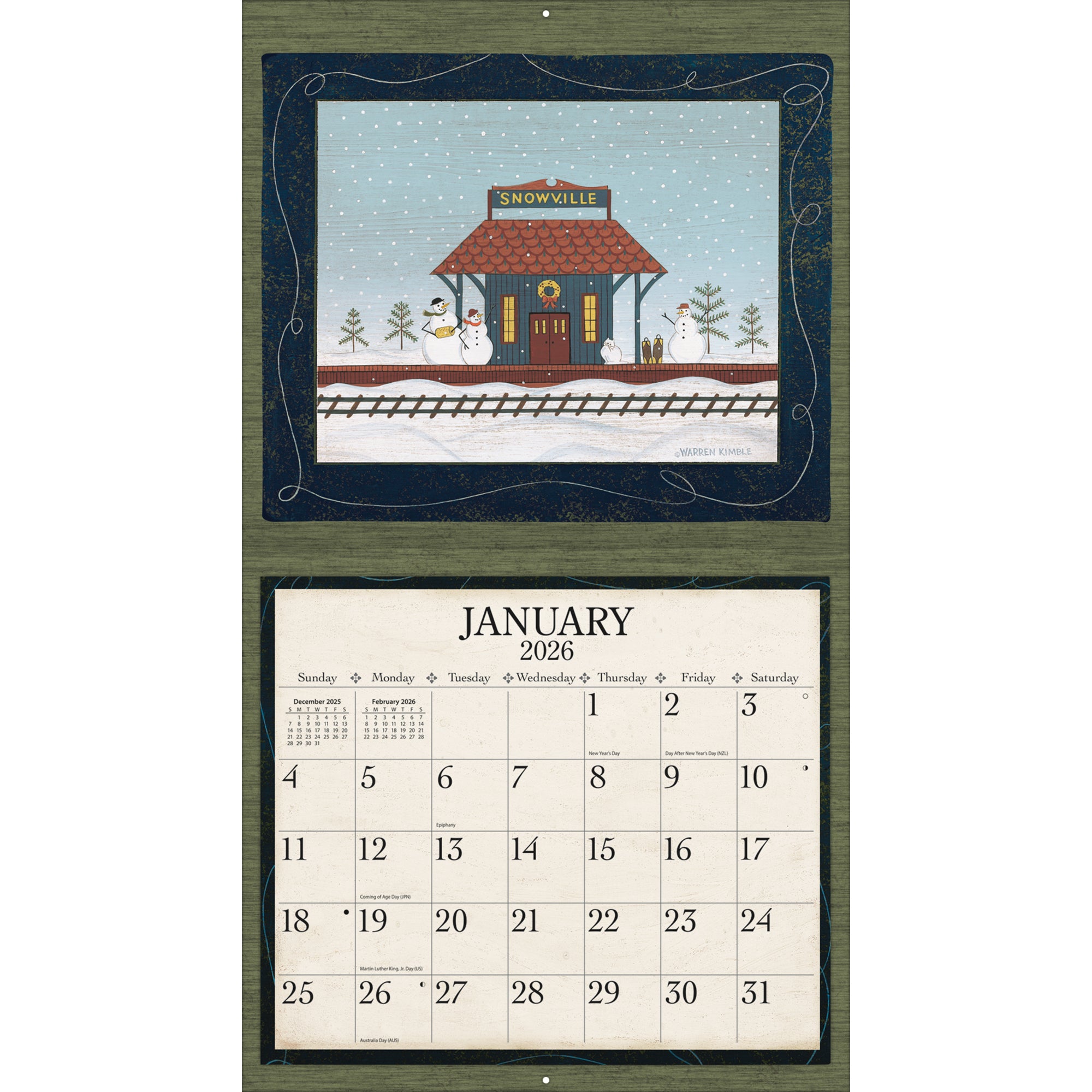 2026 LANG Warren Kimble - Deluxe Wall Calendar