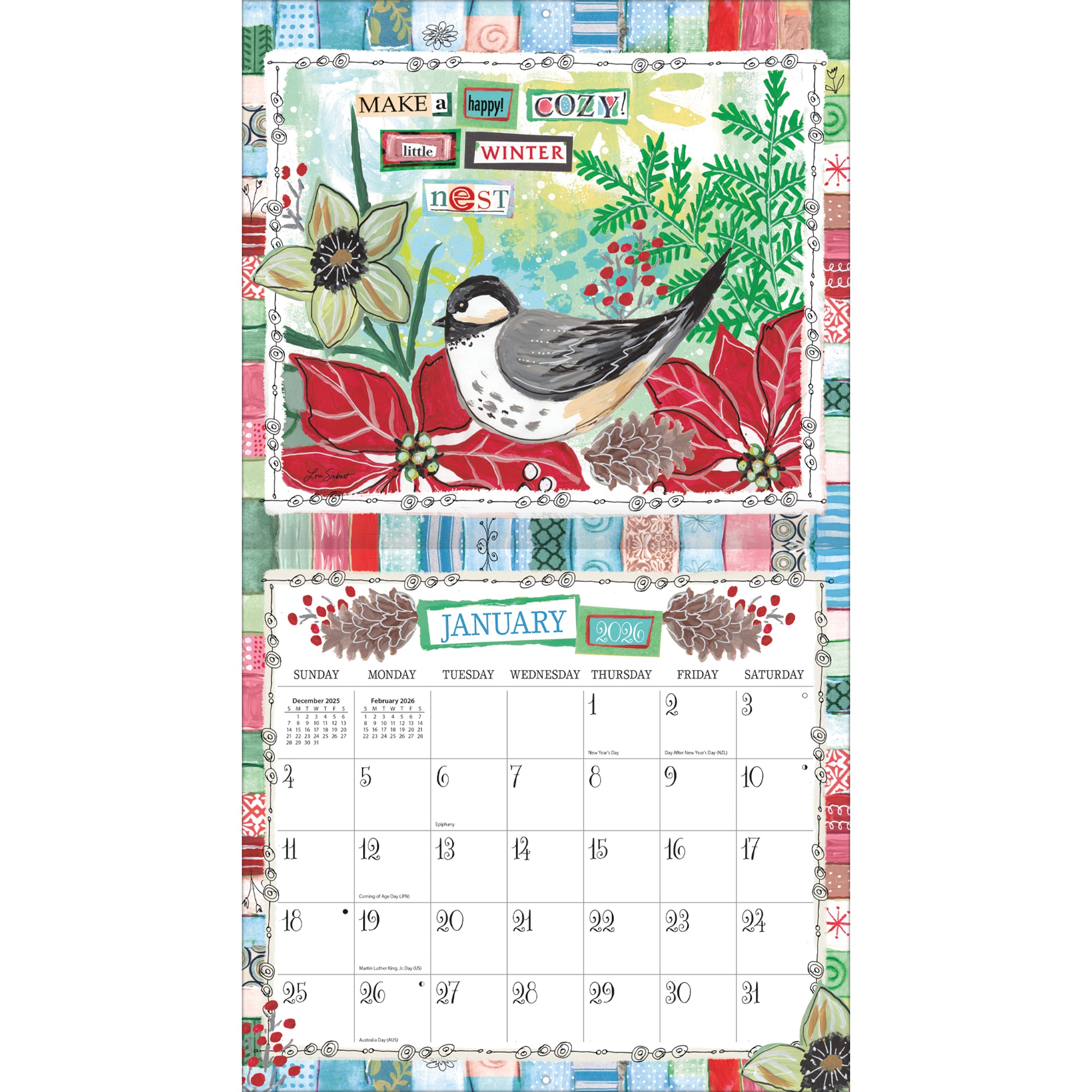 2026 LANG Happy Life - Deluxe Wall Calendar