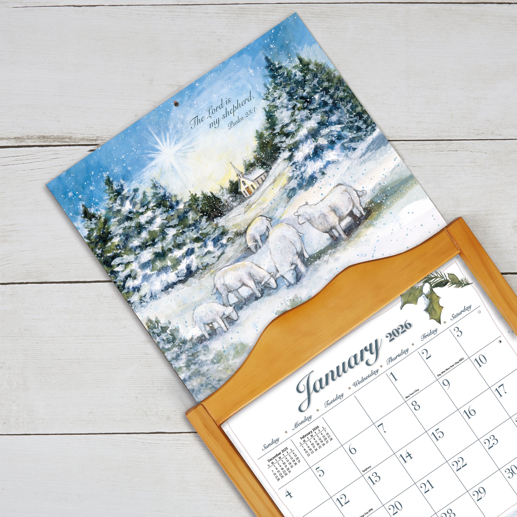 2026 LANG The Lord Is My Shepherd - Deluxe Wall Calendar