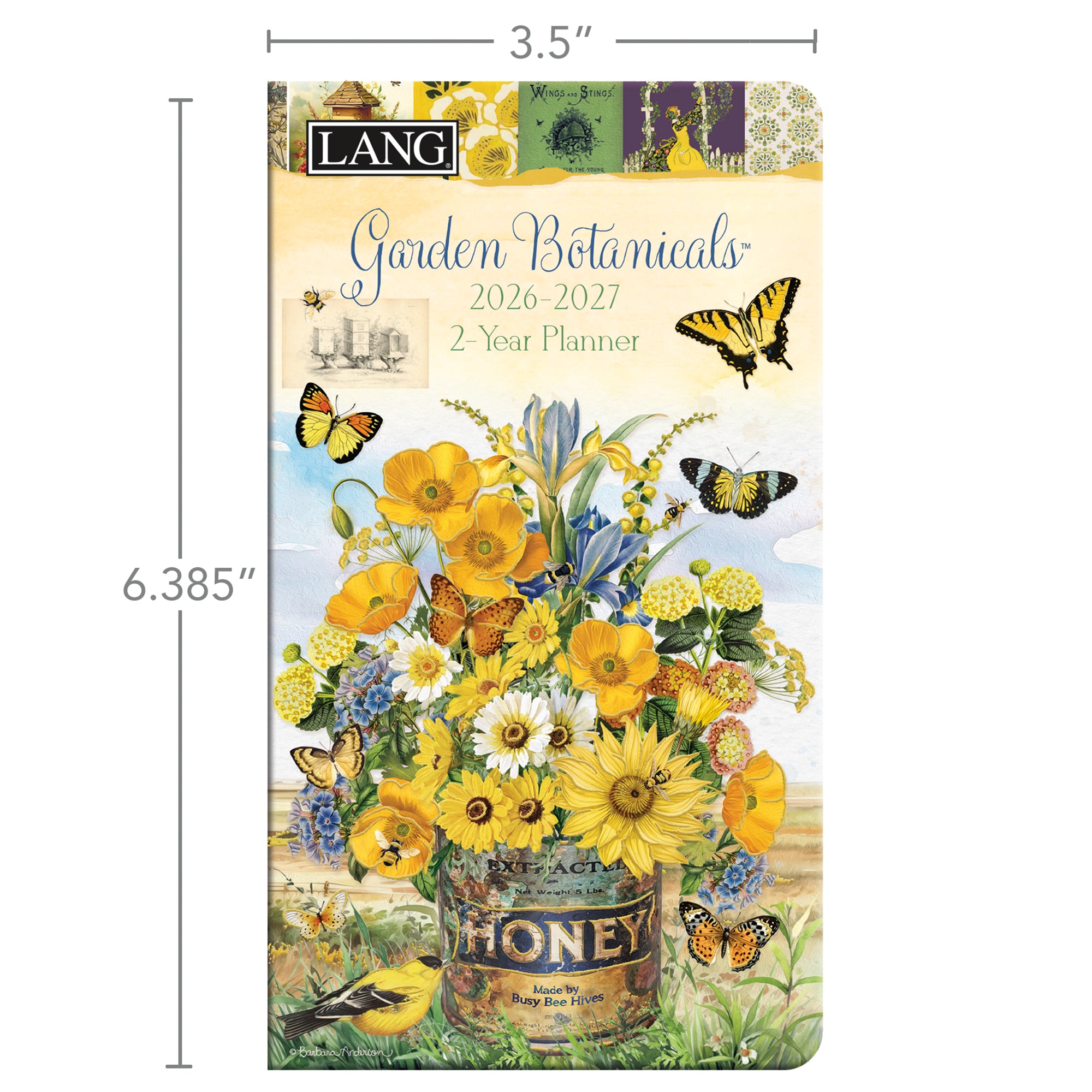 2026 LANG Garden Botanicals - Two Year Pocket Diary/Planner