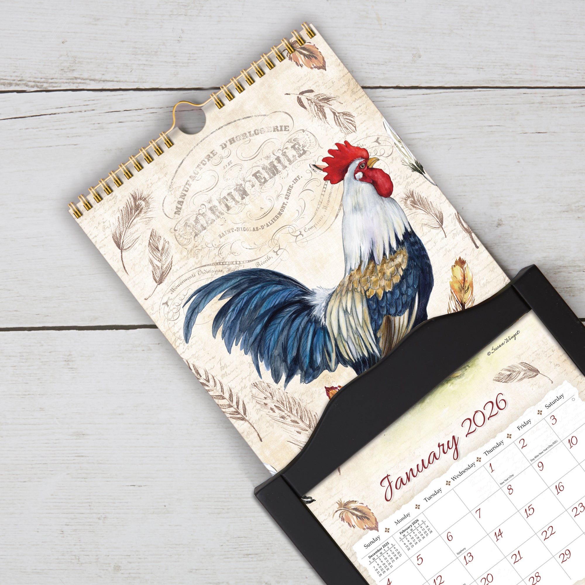 2026 LANG Proud Rooster - Slim Vertical Wall Calendar