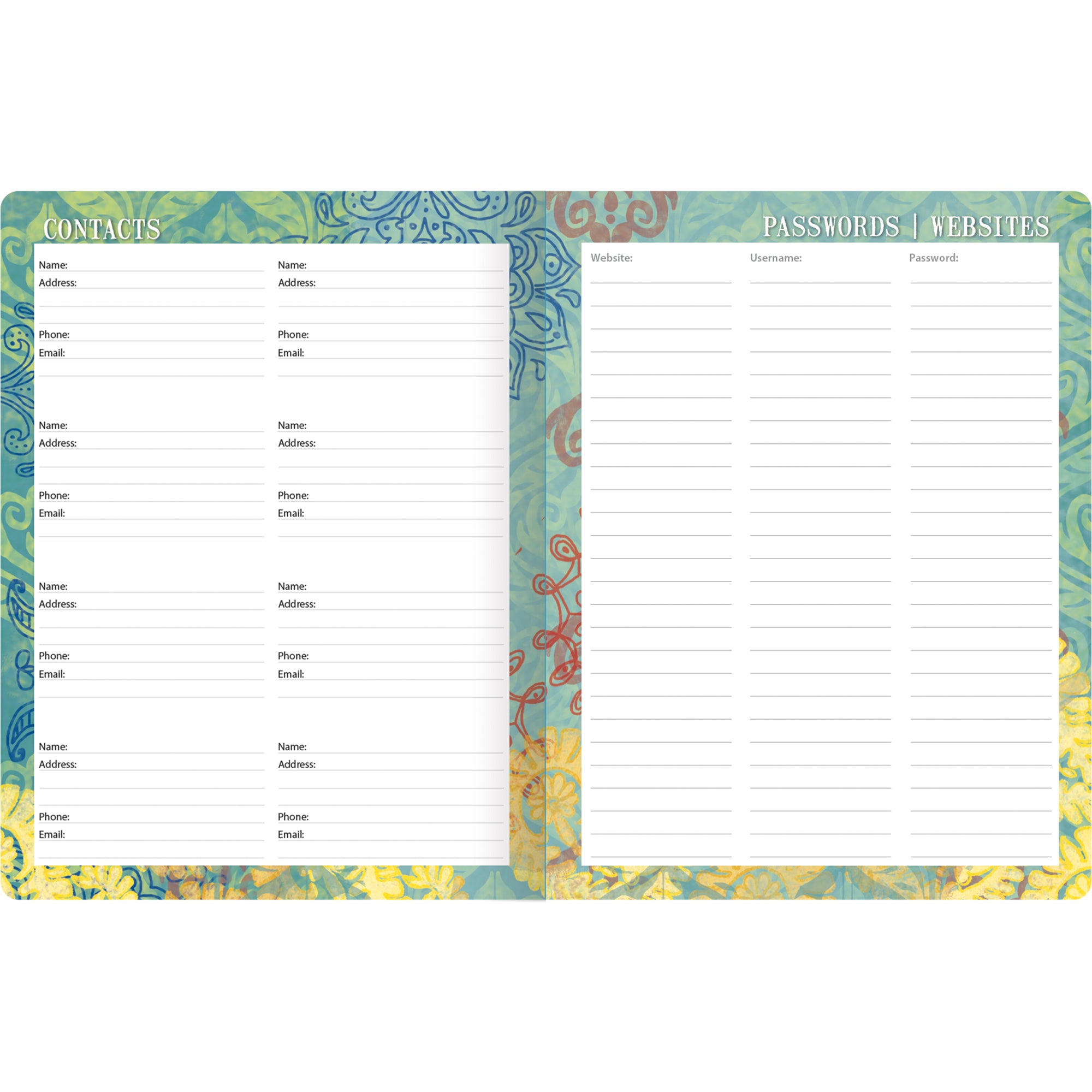 2026 LANG Bohemian - 17 Month Monthly Diary/Planner