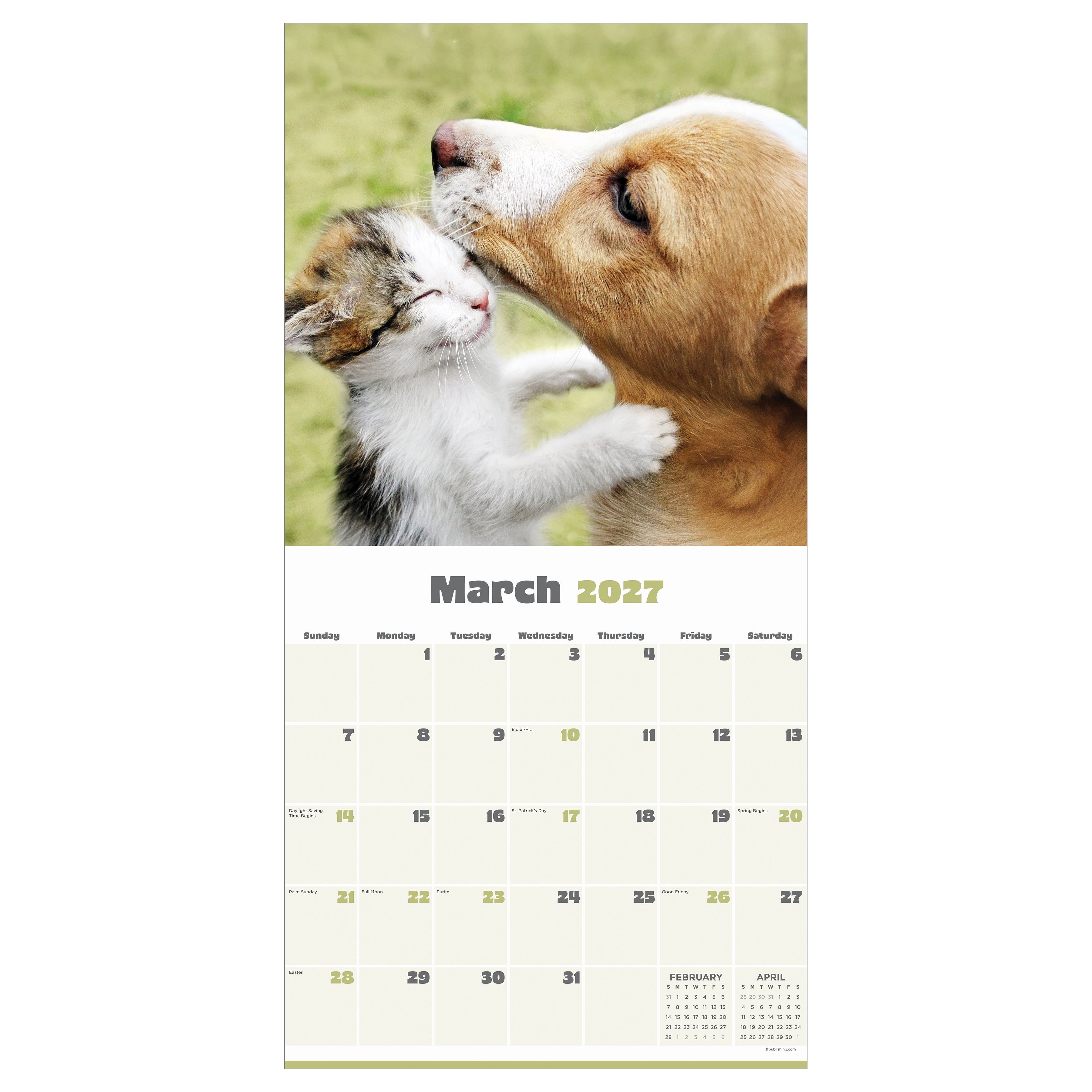 2027 Furry Friends - Square Wall Calendar