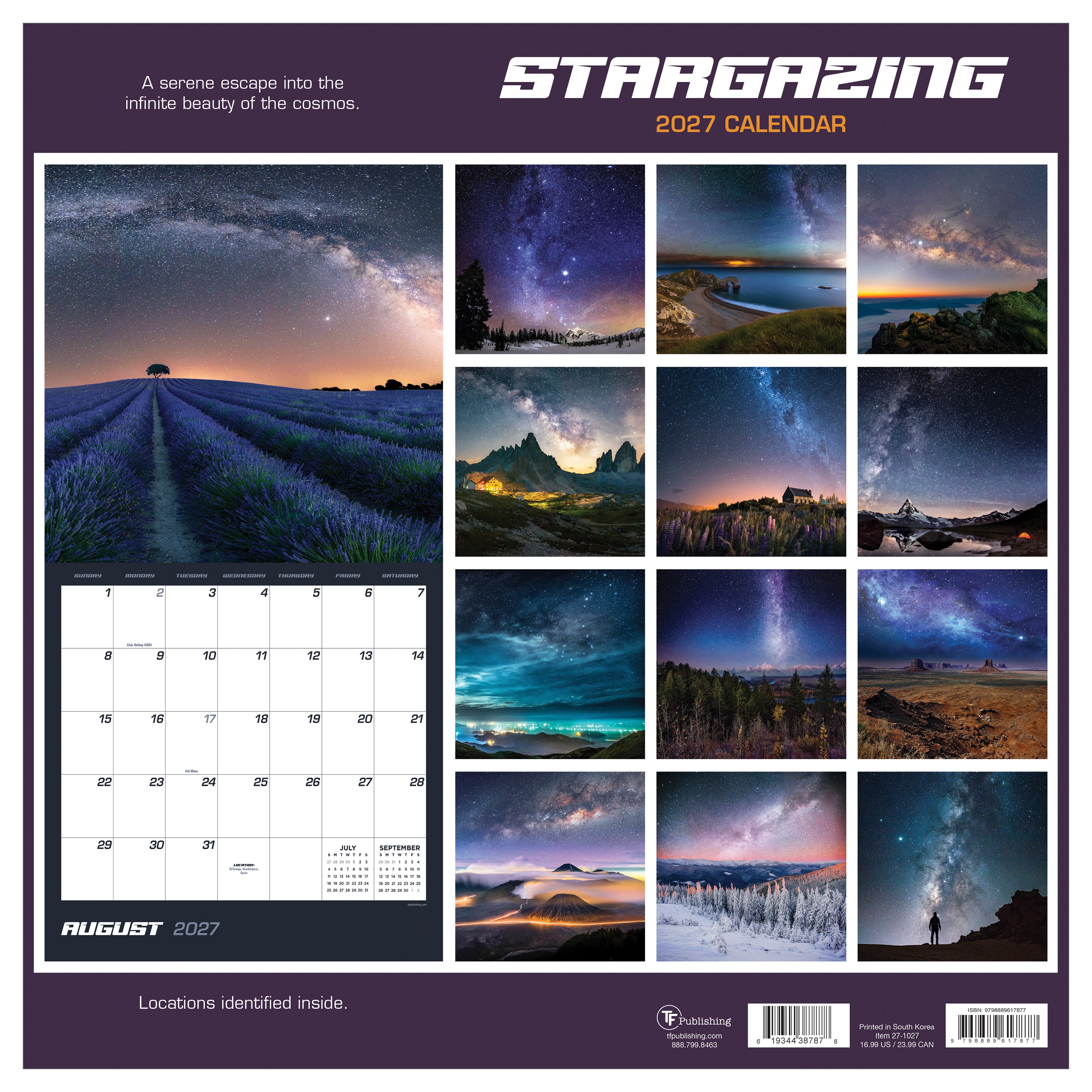 2027 Stargazing - Square Wall Calendar