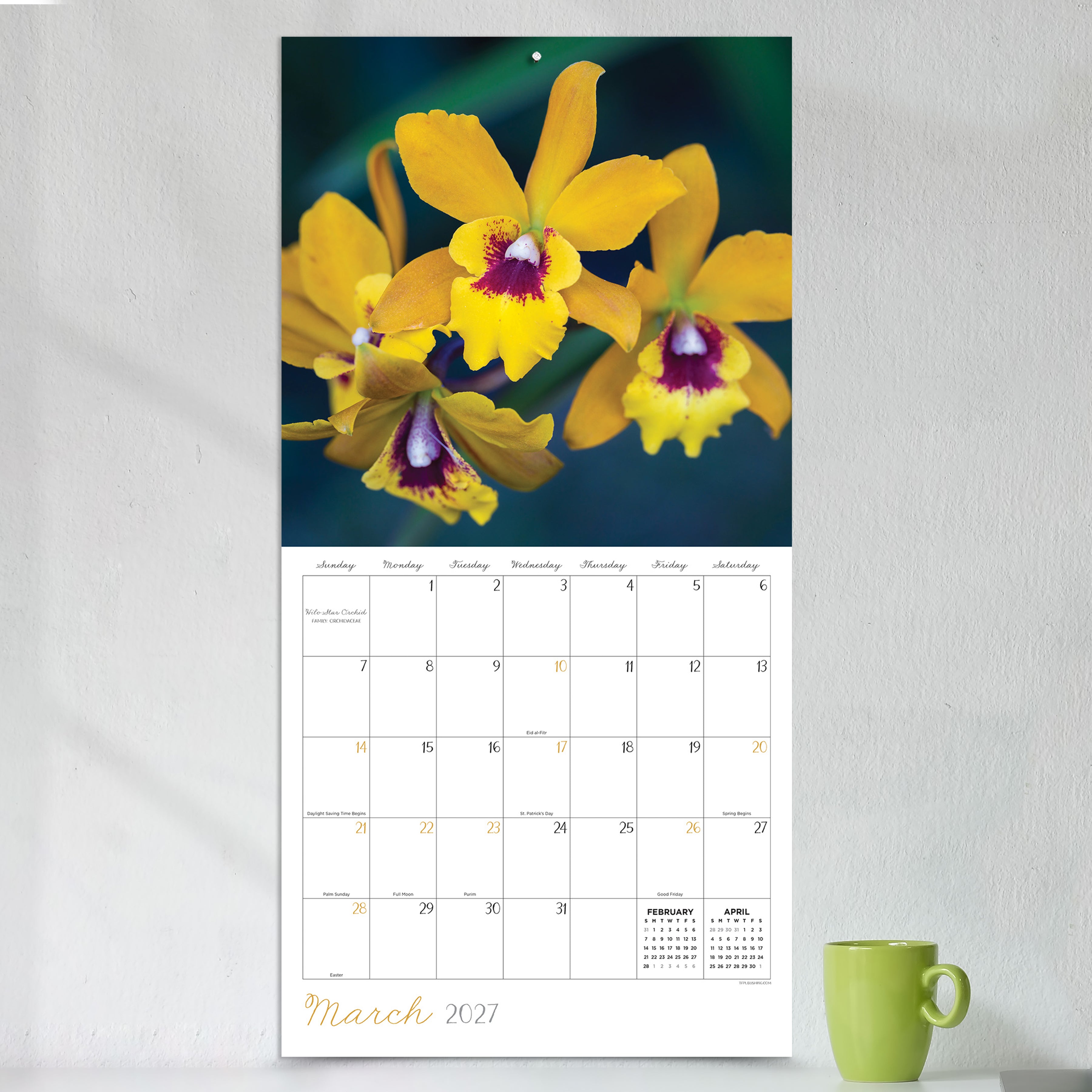 2027 Flowers - Square Wall Calendar