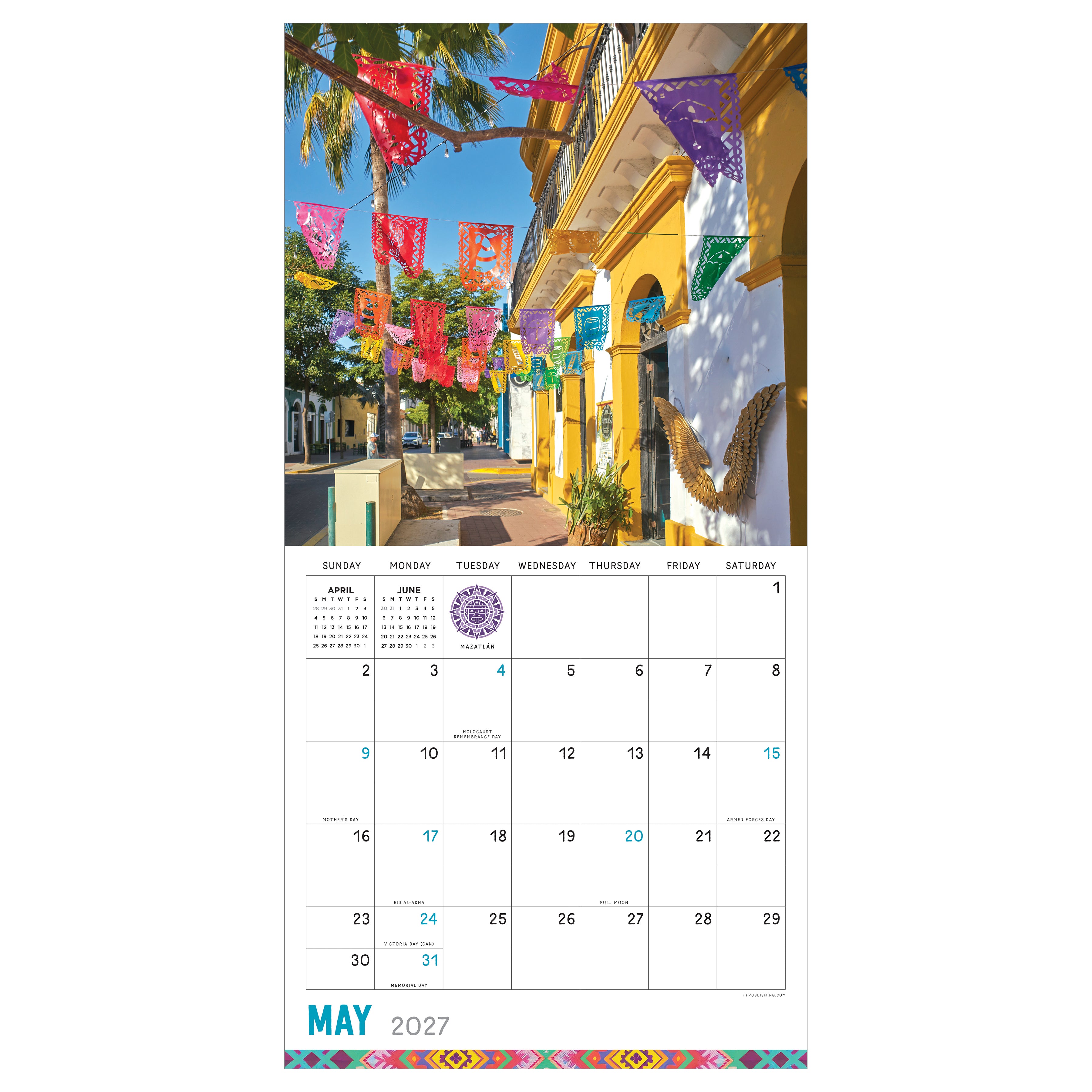 2027 Mexico - Square Wall Calendar