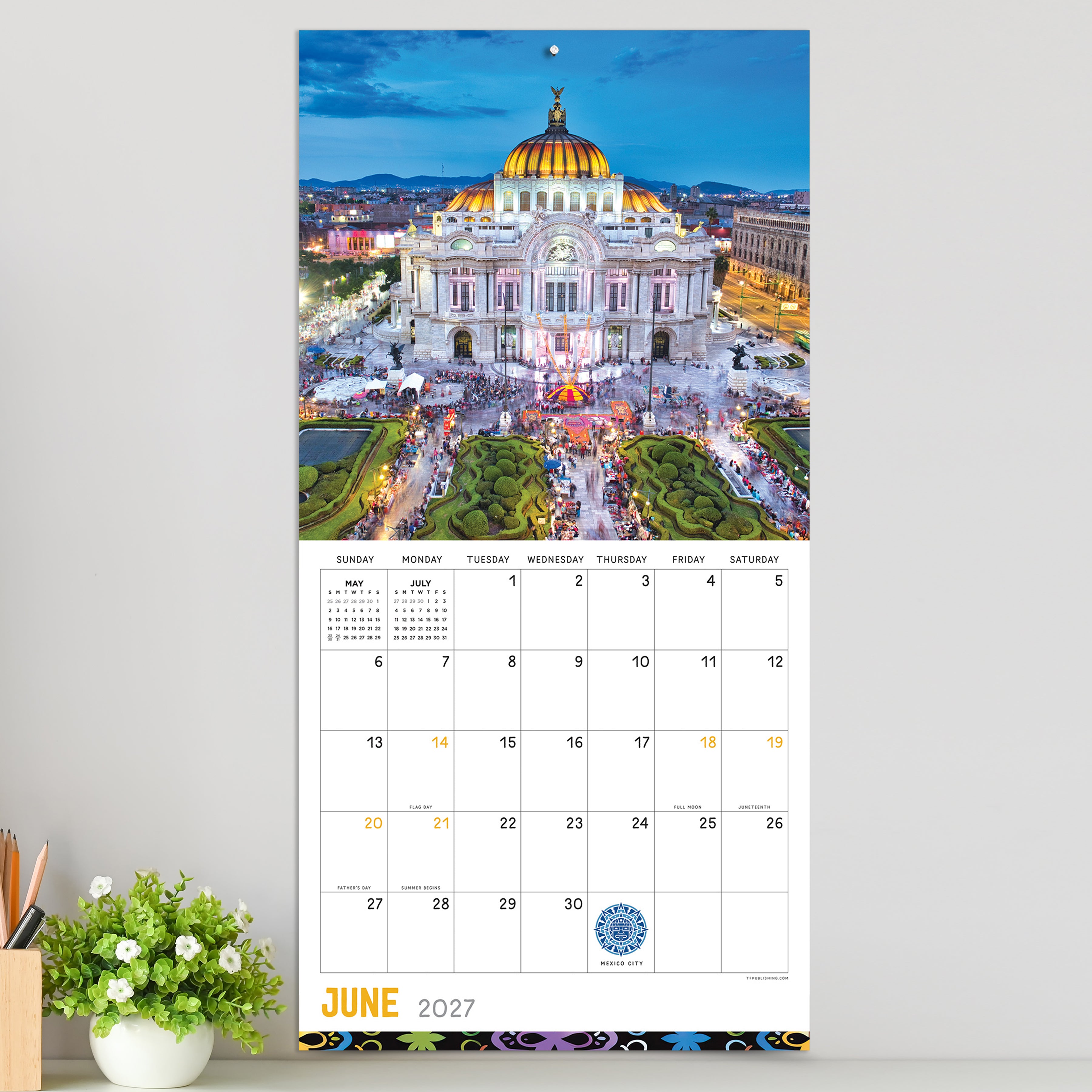 2027 Mexico - Square Wall Calendar