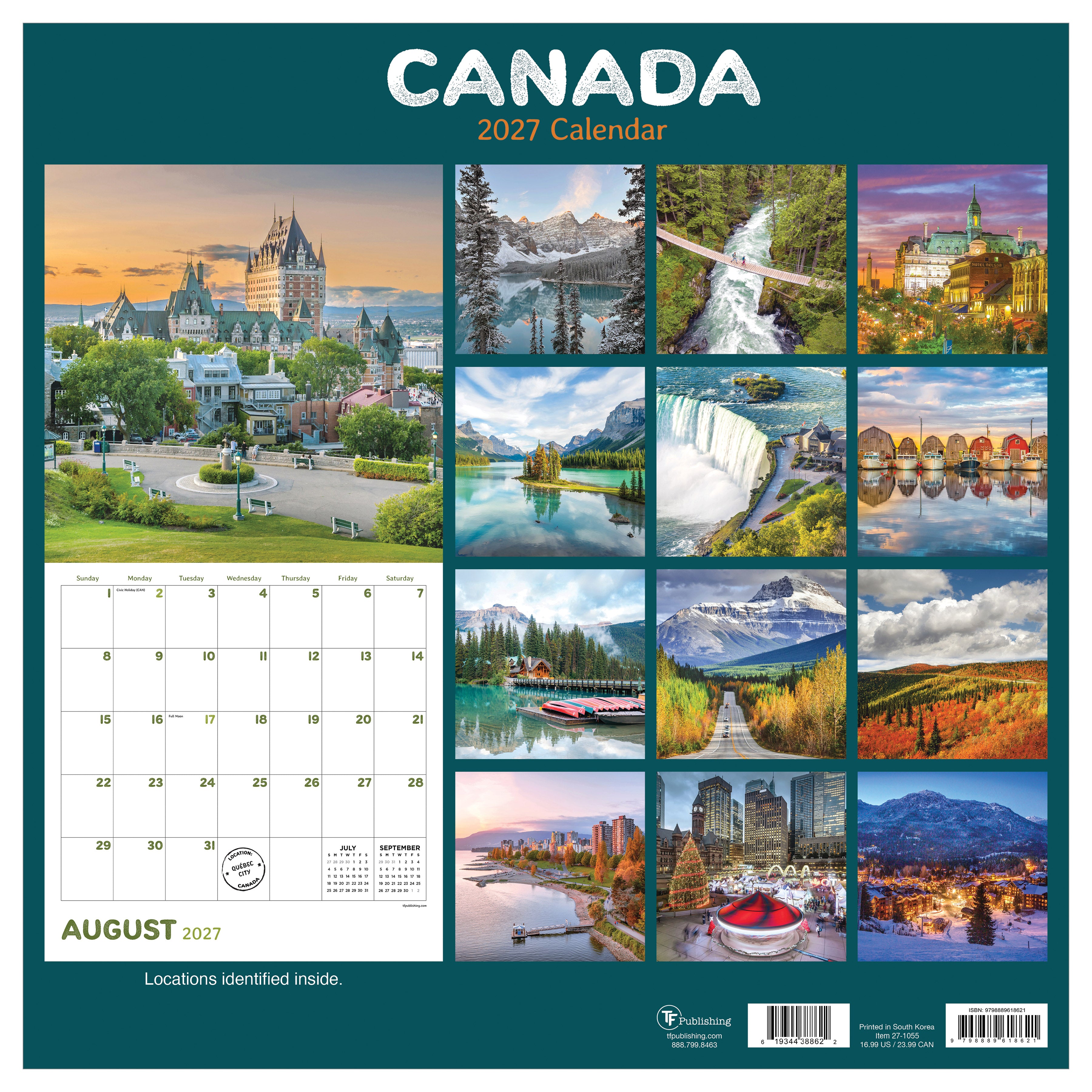 2027 Canada - Square Wall Calendar