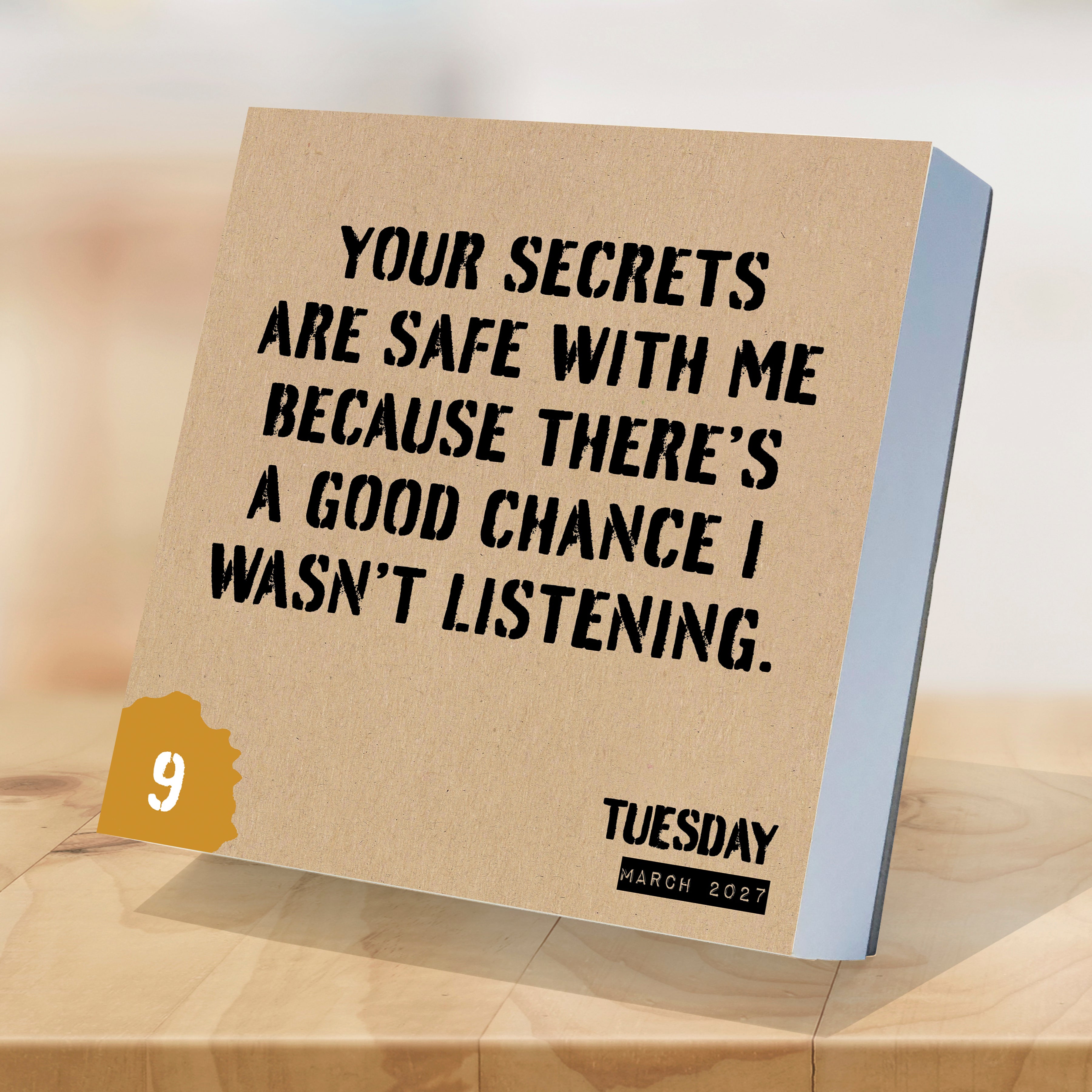 2027 Anti Affirmations/Daily Sarcasm - Boxed Page-A-Day Calendar