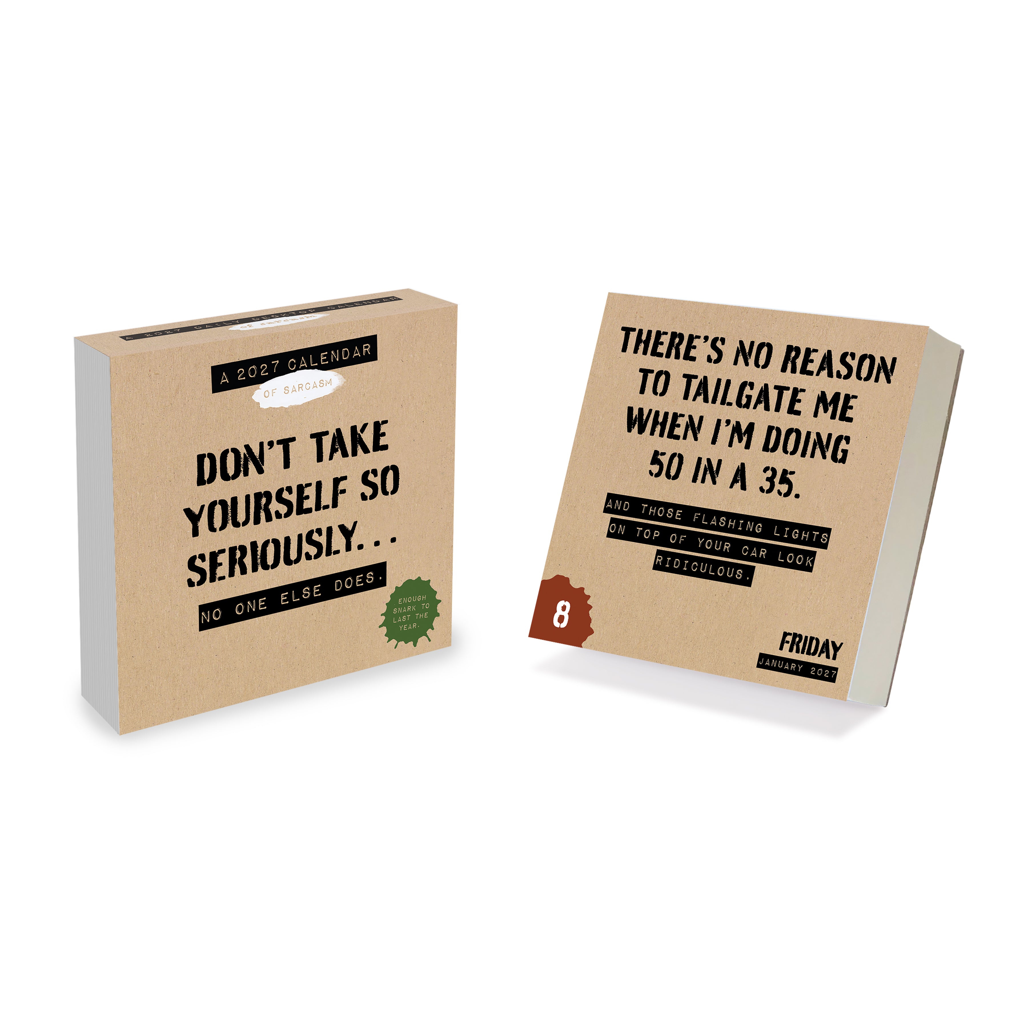 2027 Anti Affirmations/Daily Sarcasm - Boxed Page-A-Day Calendar
