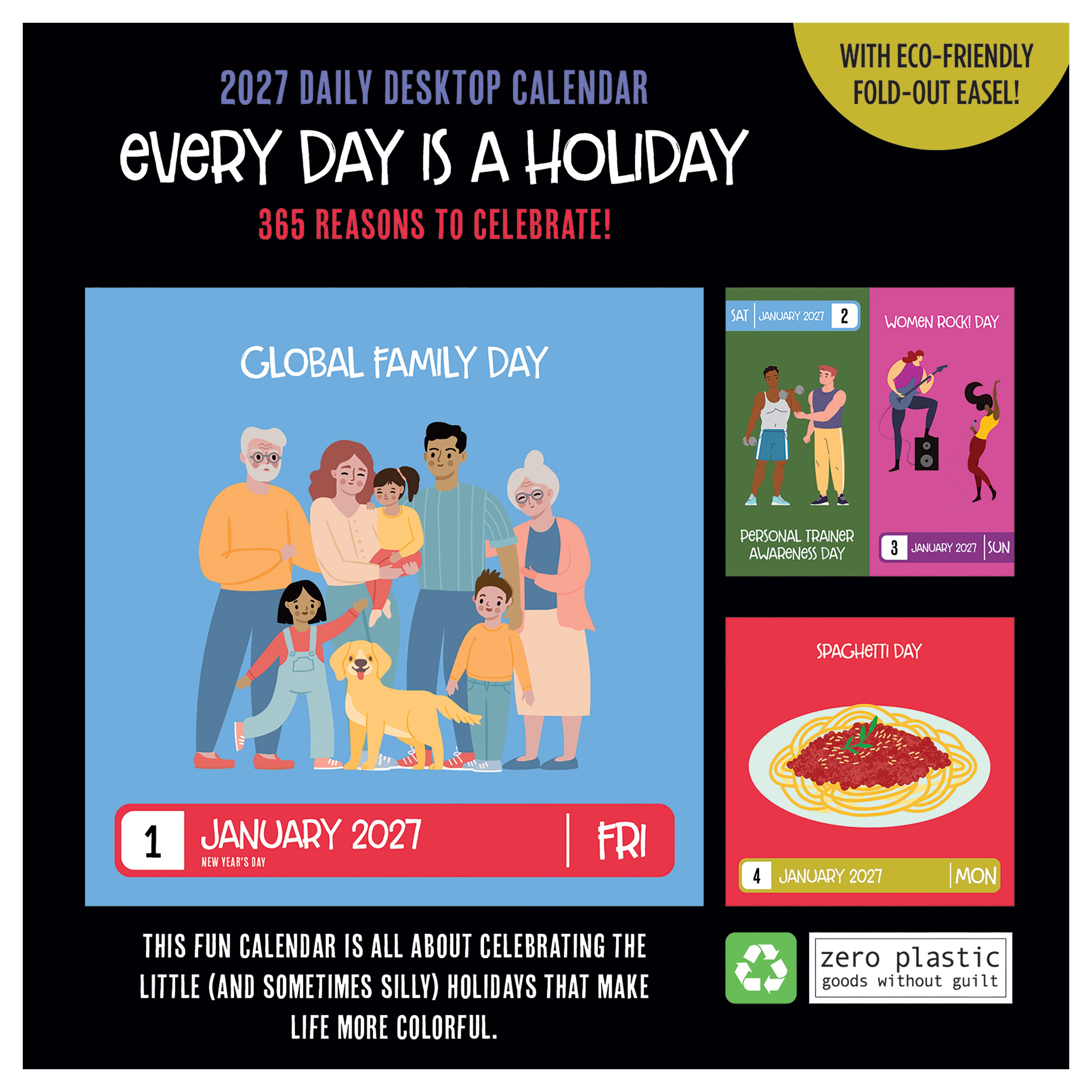 2027 Every Day's A Holiday - Boxed Page-A-Day Calendar