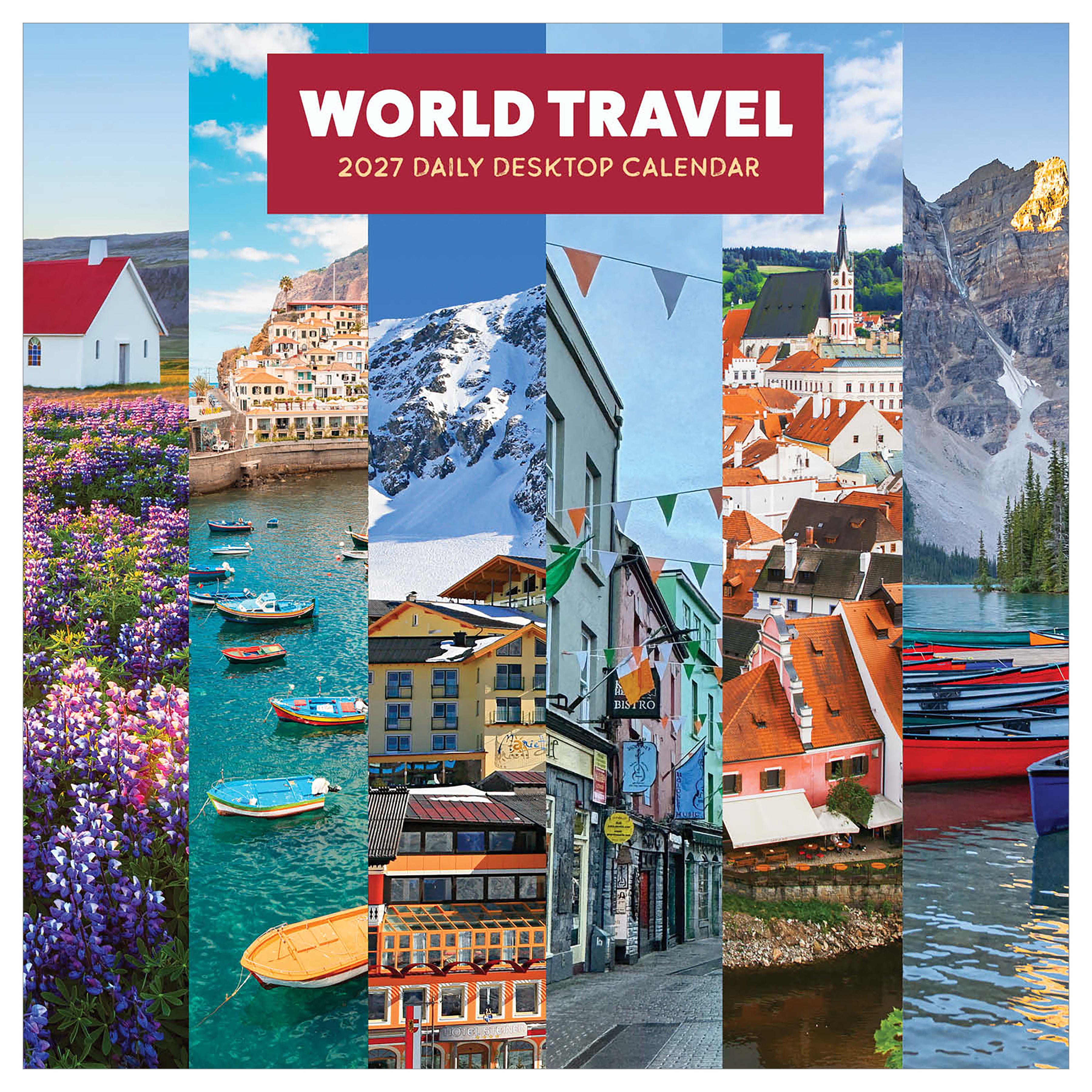 2027 World Travel - Boxed Page-A-Day Calendar