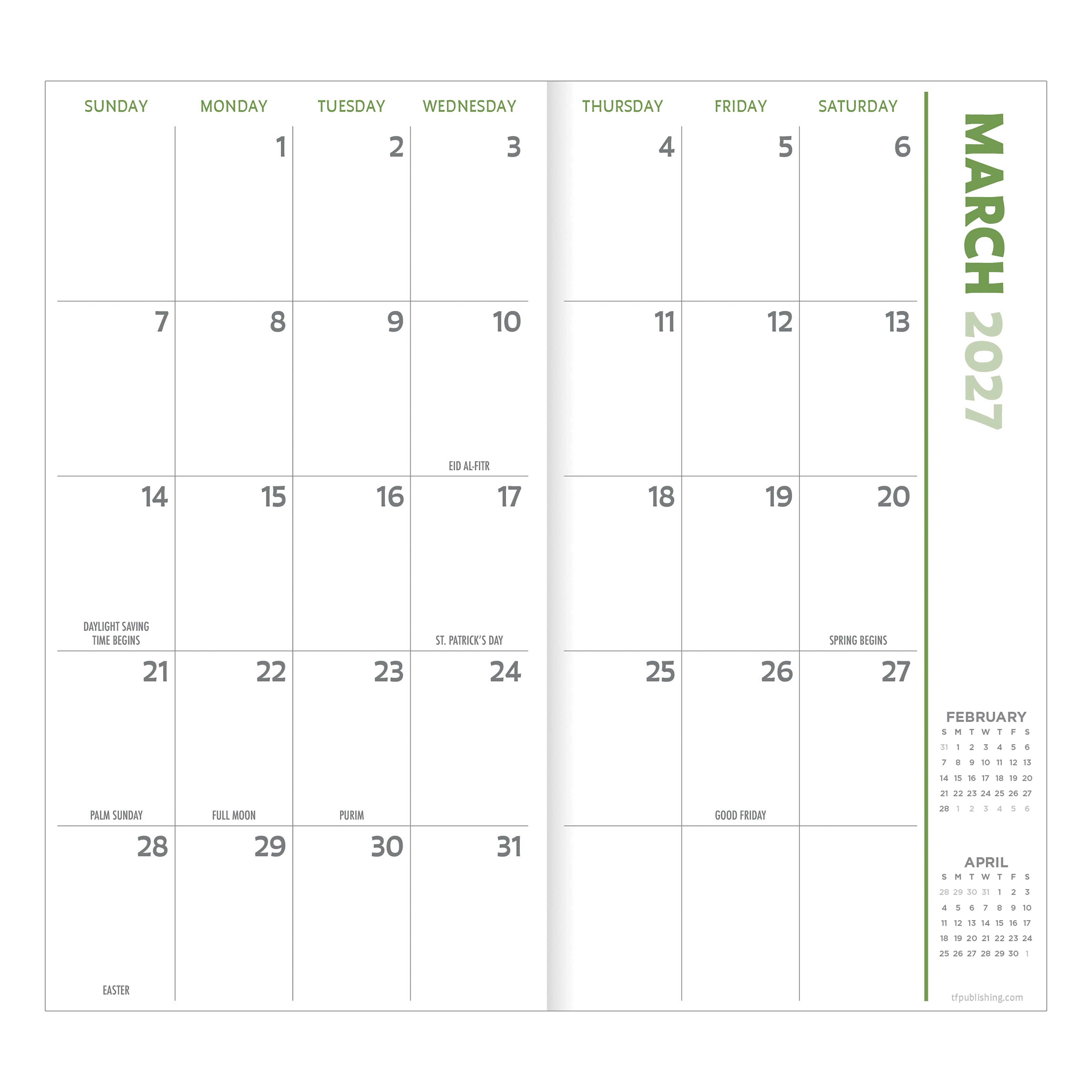2027-2028 Itty Bitty Blossoms - Small Monthly Pocket Diary/Planner