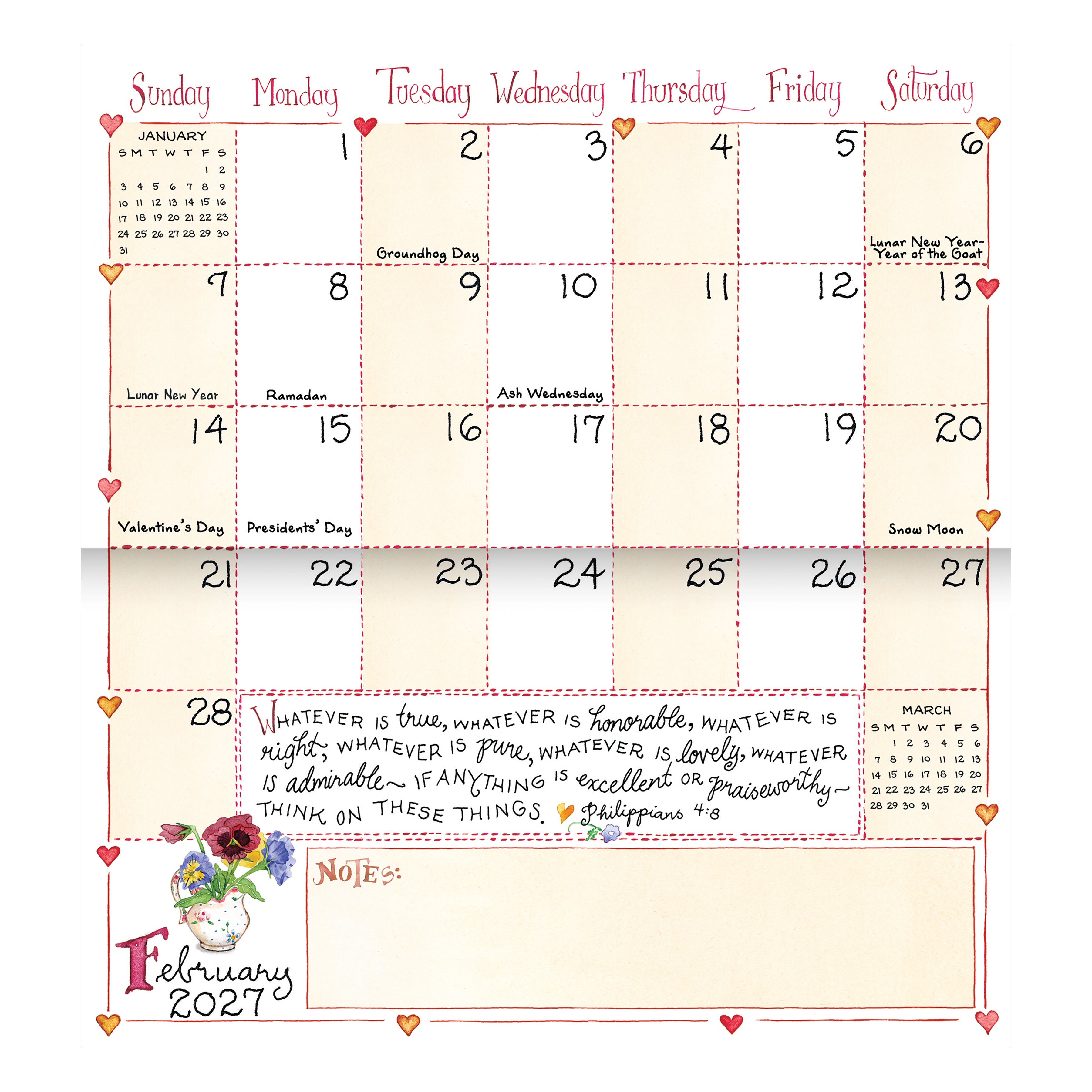 2027-2028 Susan Branch - Small Monthly Pocket Diary/Planner