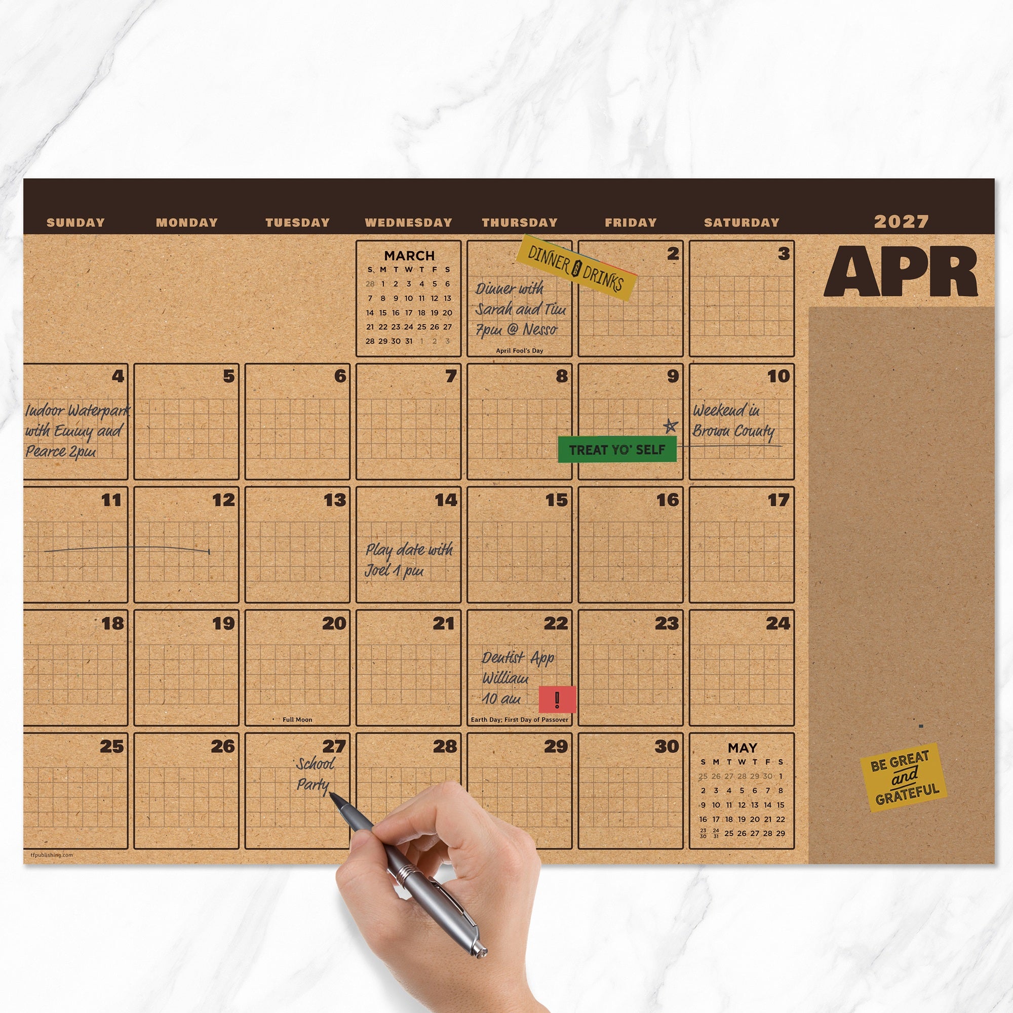2027 Trail + Timber - Medium Desk Pad Calendar