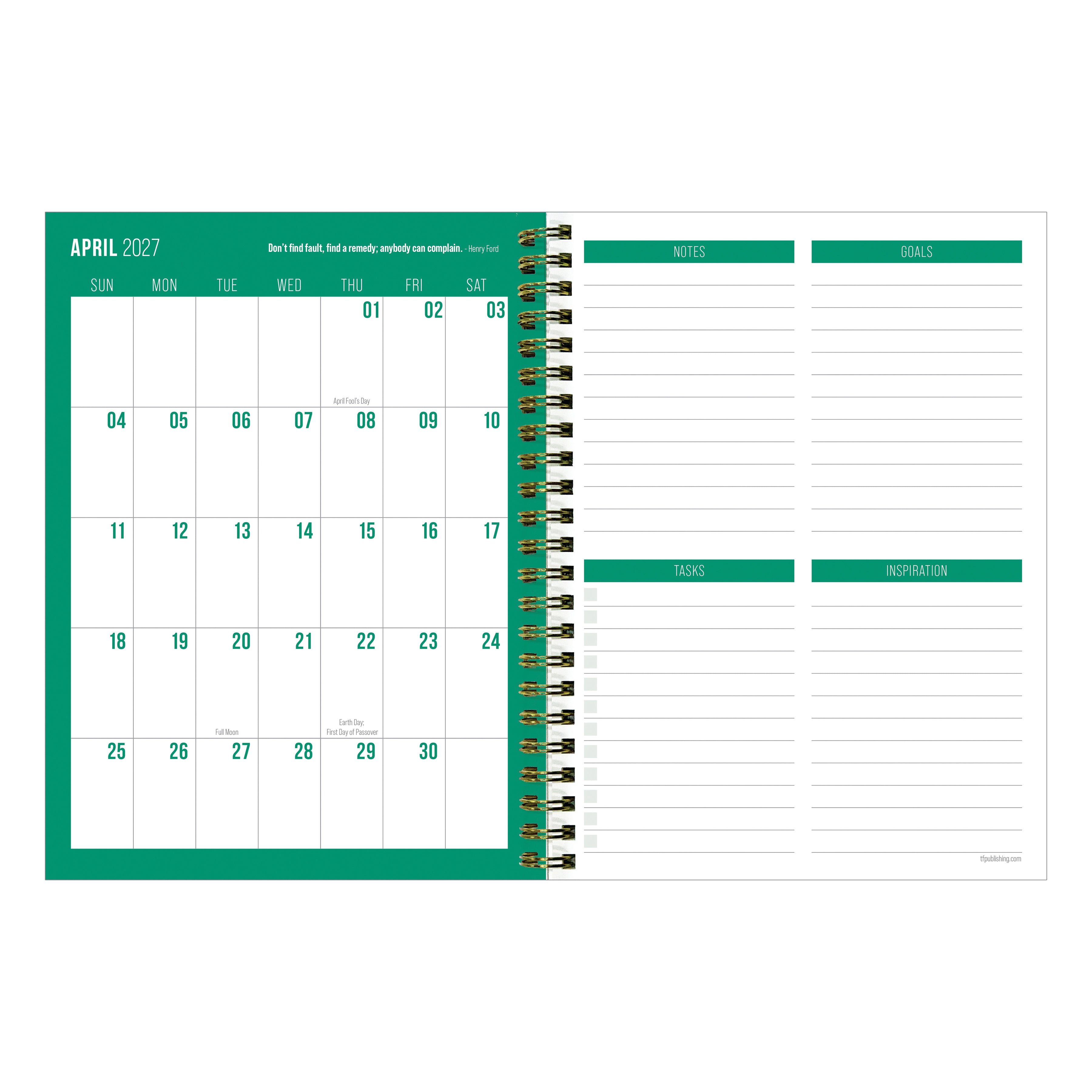 2027 Graphic Petals - Medium Weekly and Monthly Diary/Planner