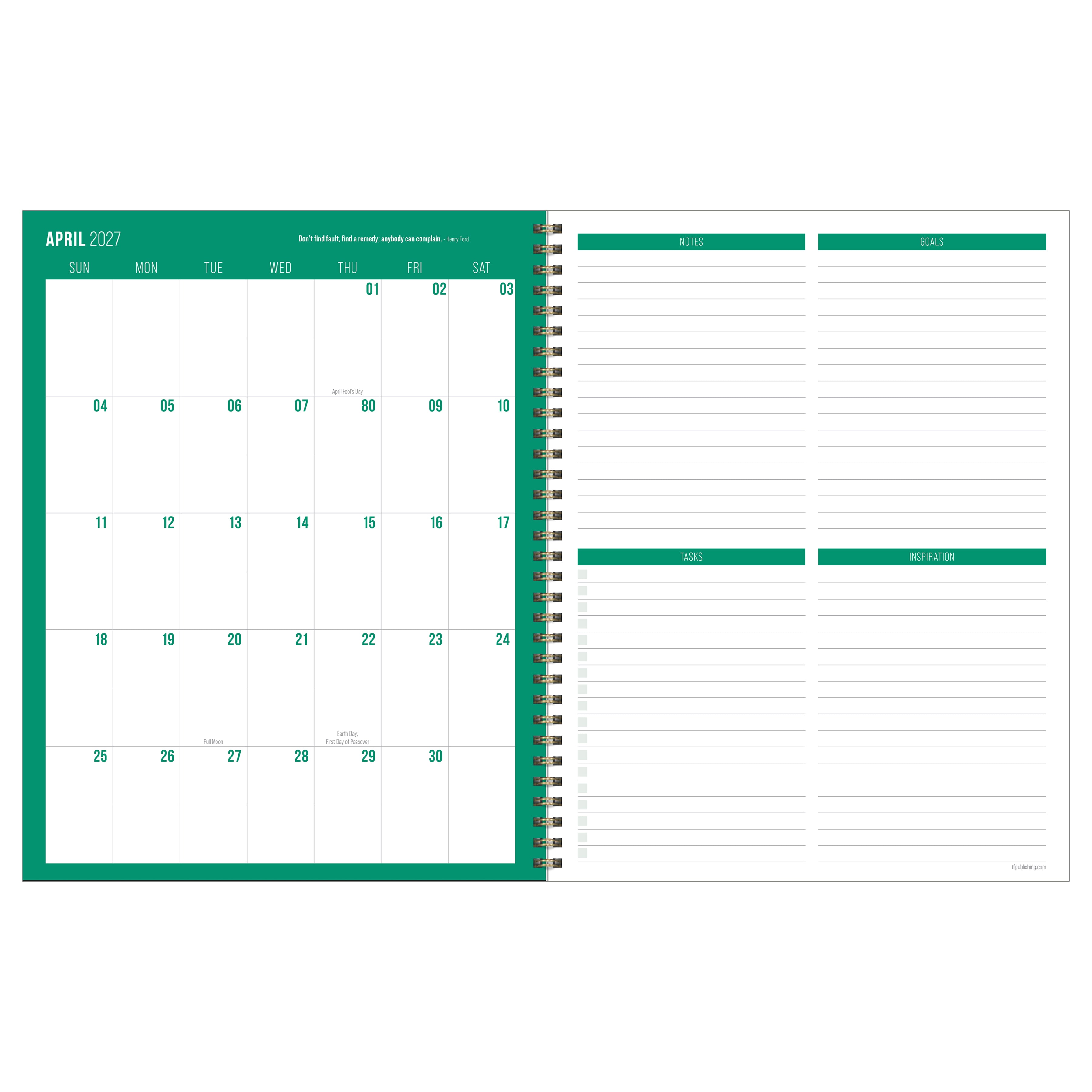 2027 Windows and Doors - Large Weekly and Monthly Diary/Planner