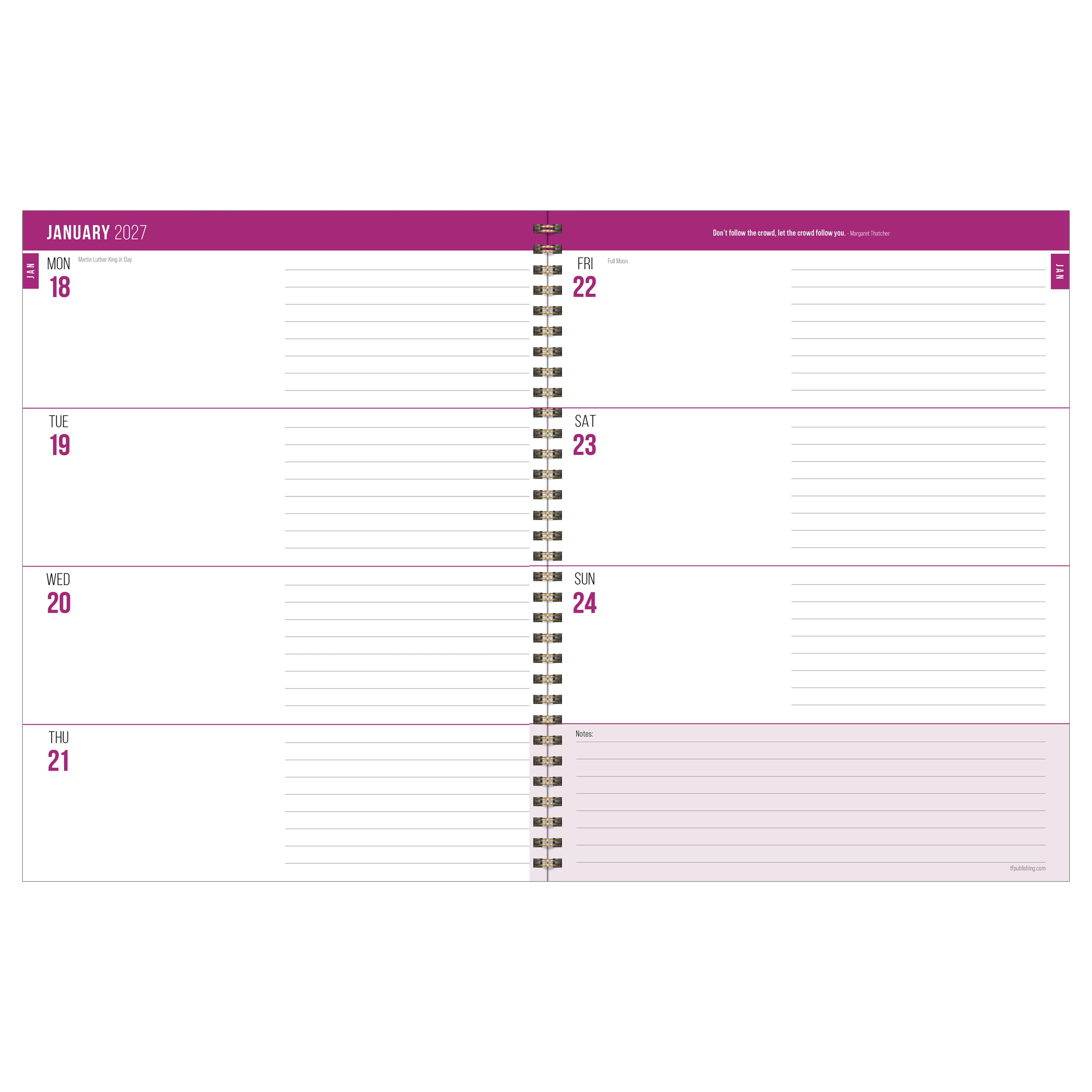 2027 Windows and Doors - Large Weekly and Monthly Diary/Planner