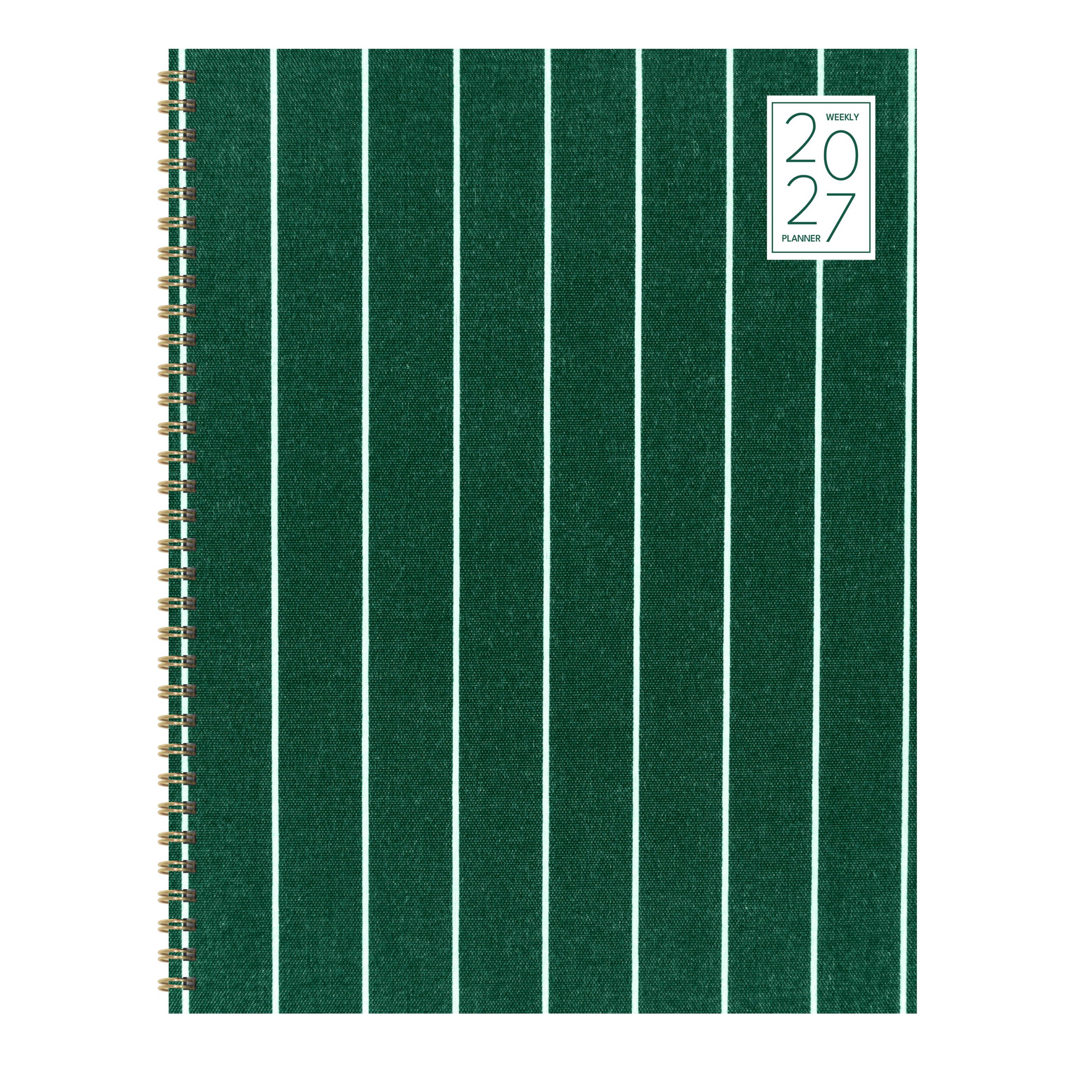 2027 On the Green Stripe - Large Weekly and Monthly Diary/Planner