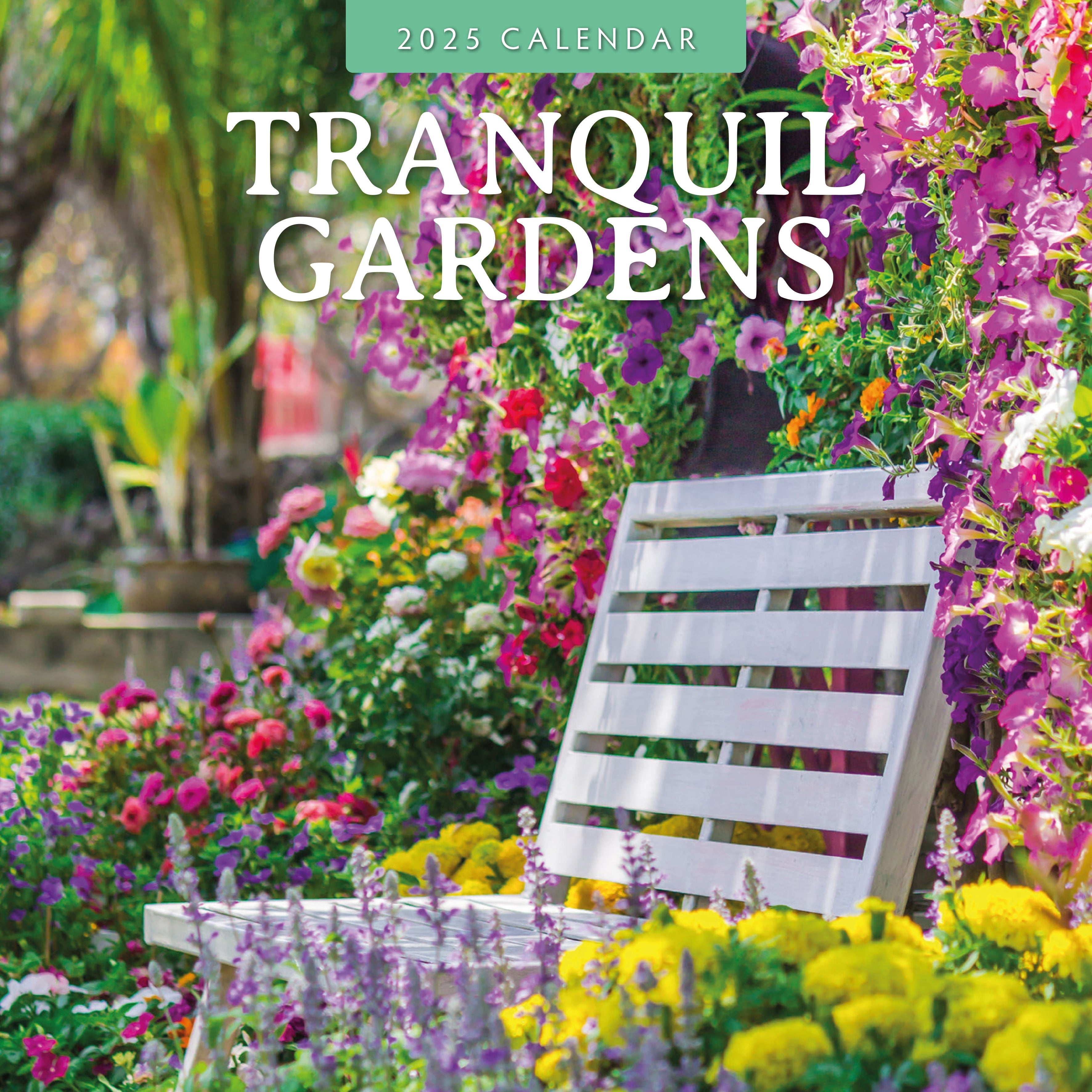 2025 Tranquil Gardens - Square Wall Calendar