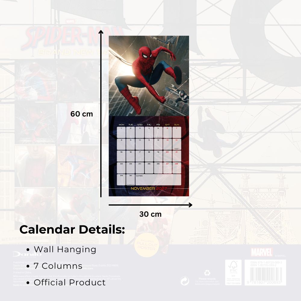 2027 Spider-Man - Square Wall Calendar - product image 5