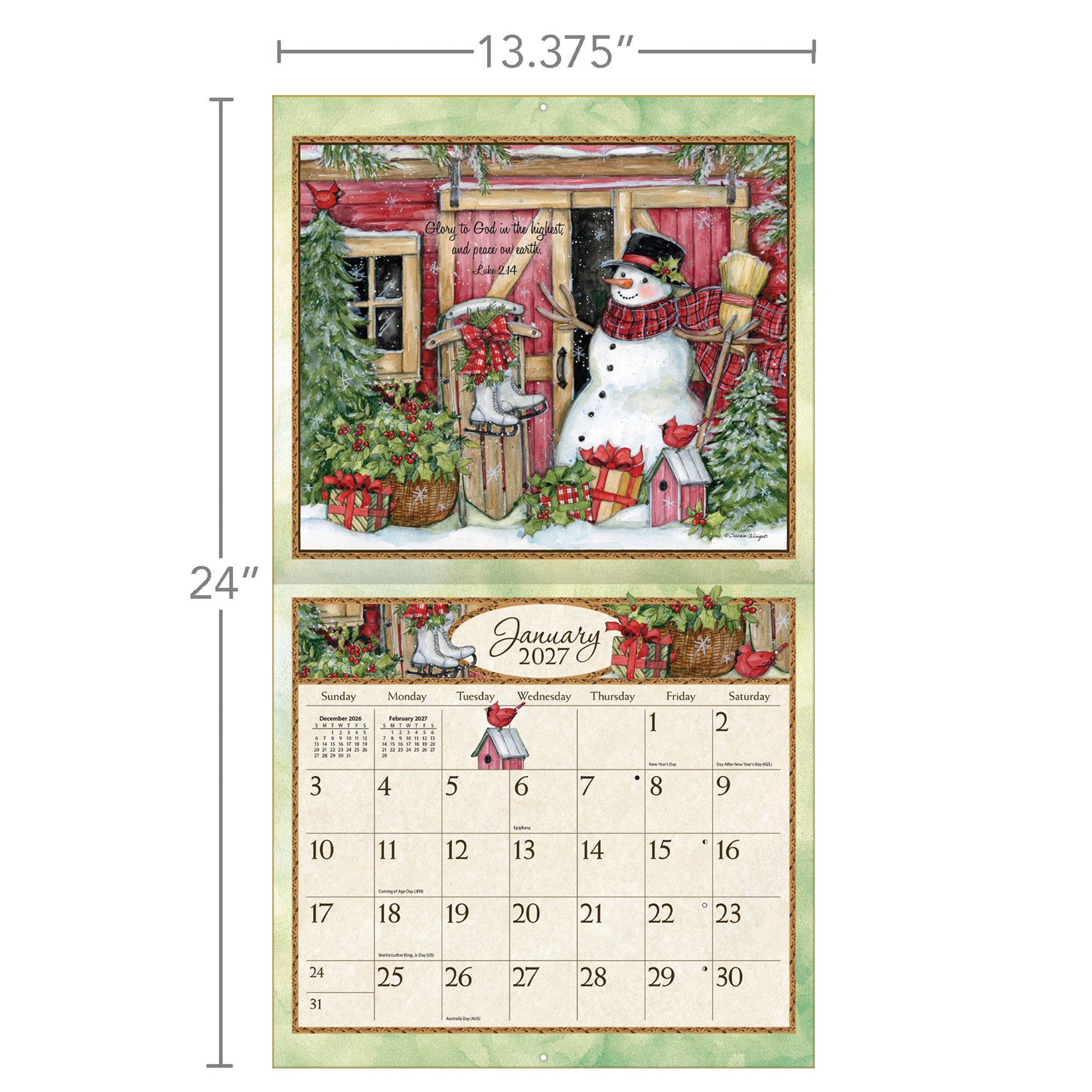 2027 LANG Bountiful Blessings - Deluxe Wall Calendar by Susan Winget