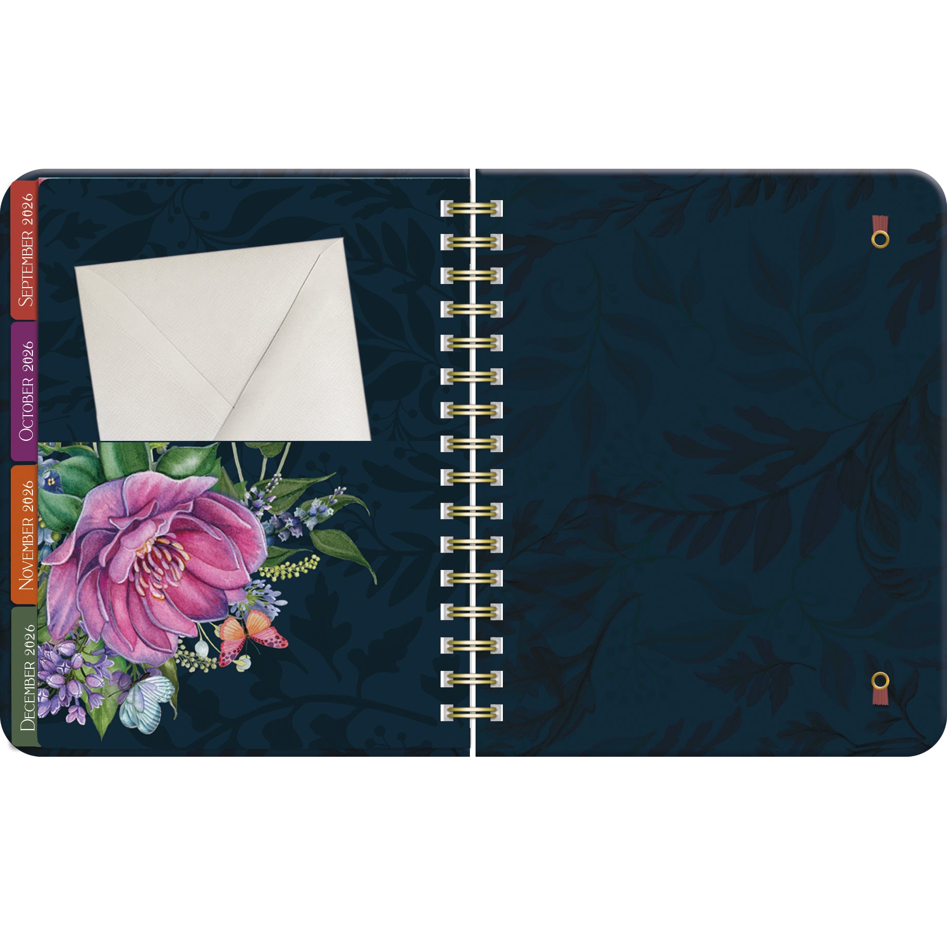 2027 LANG Midnight Garden - Deluxe 17-Month Monthly & Weekly Diary/Pla