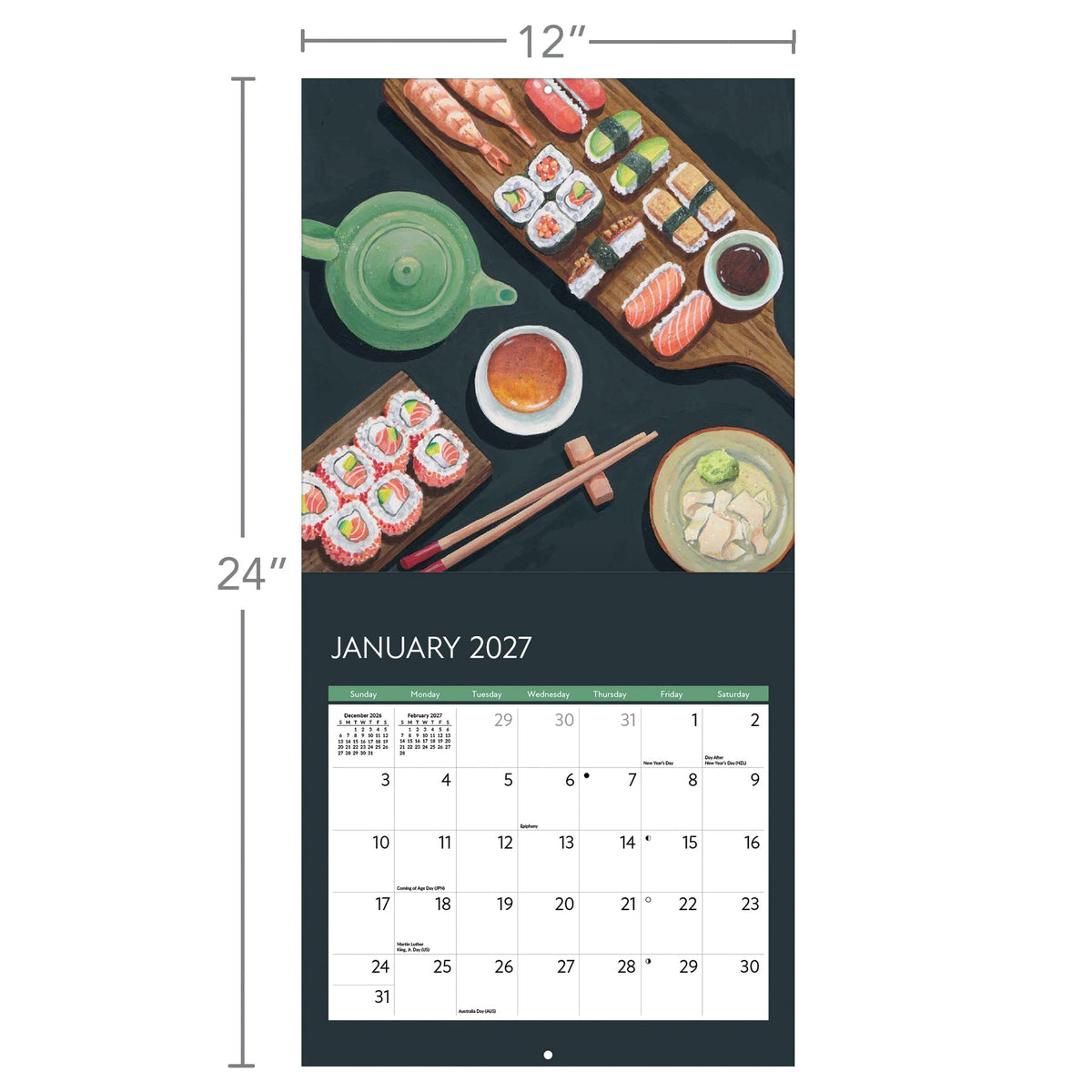 2027 Kitchen Table - Square Wall Calendar